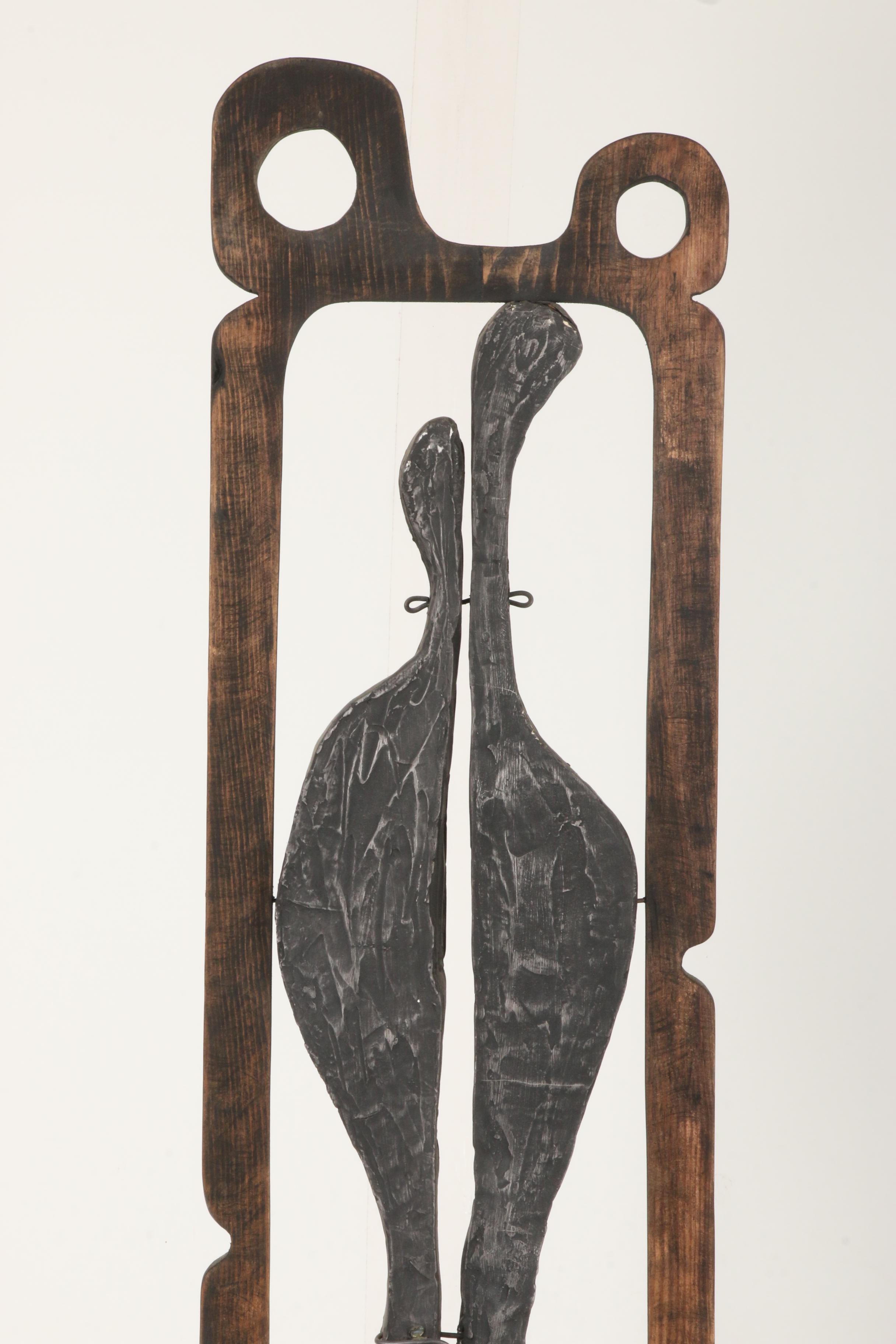 Achillo "Achi" Sullo Abstract Tower Assemblage Sculpture, Circa 1958