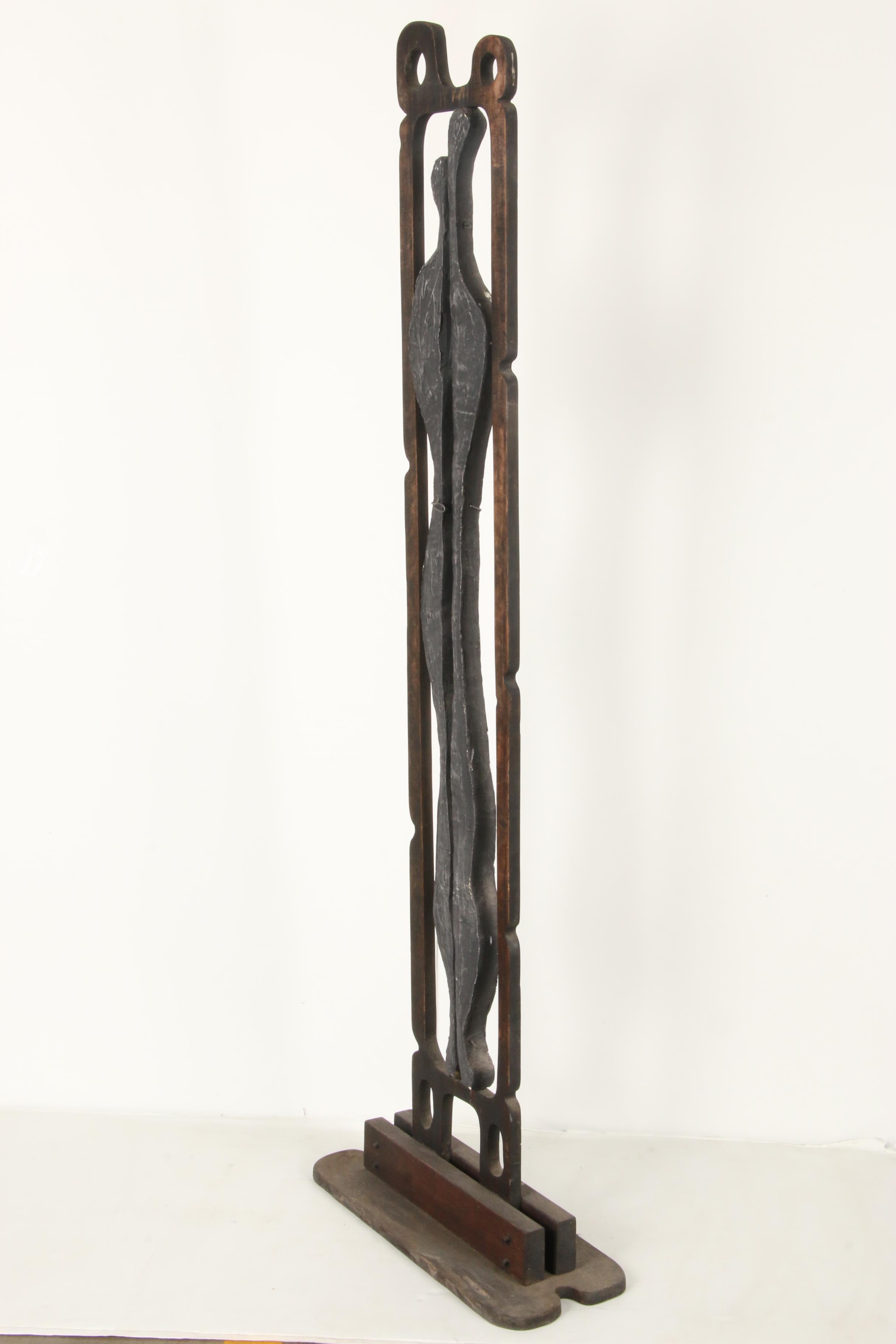 Achillo "Achi" Sullo Abstract Tower Assemblage Sculpture, Circa 1958