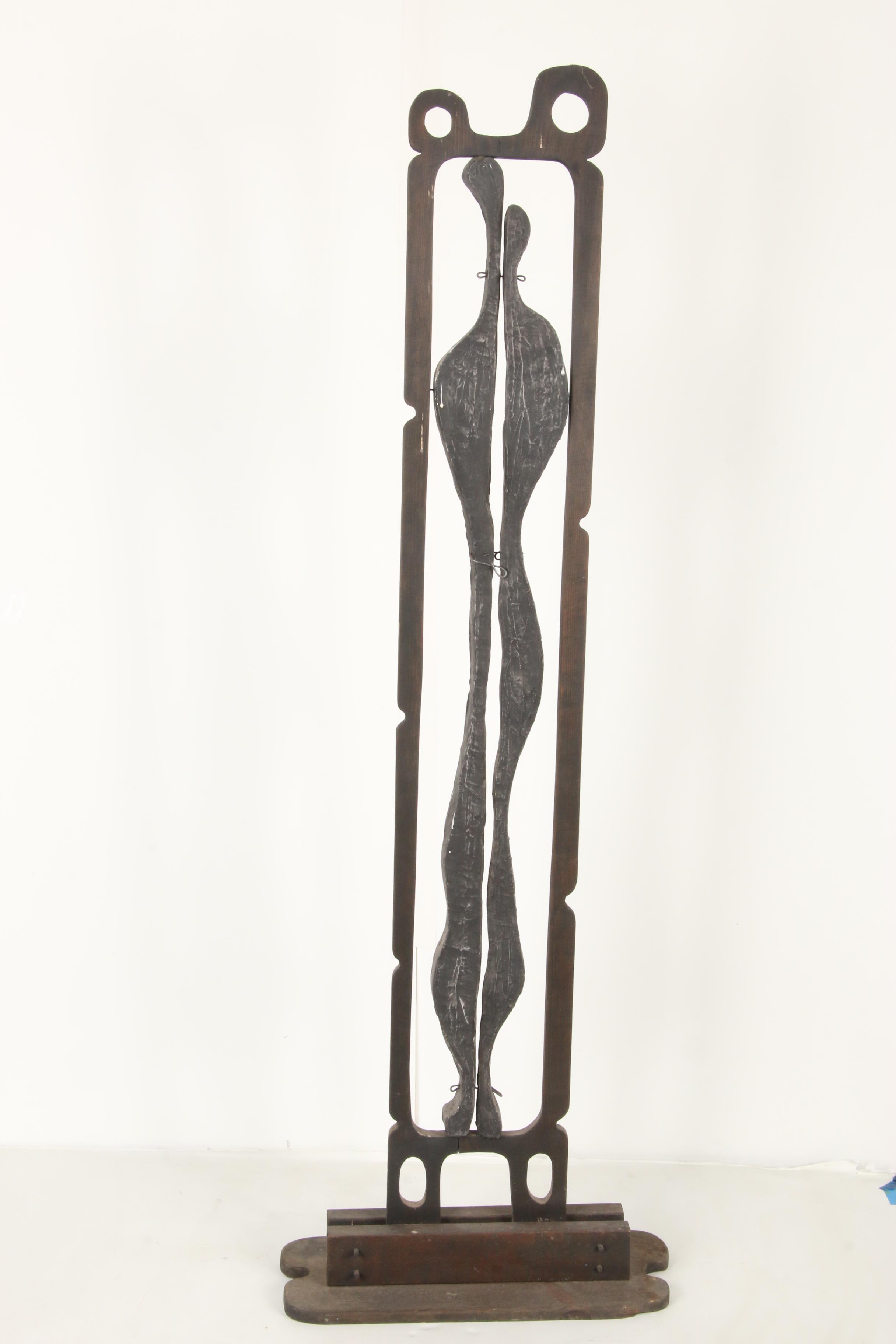 Achillo "Achi" Sullo Abstract Tower Assemblage Sculpture, Circa 1958