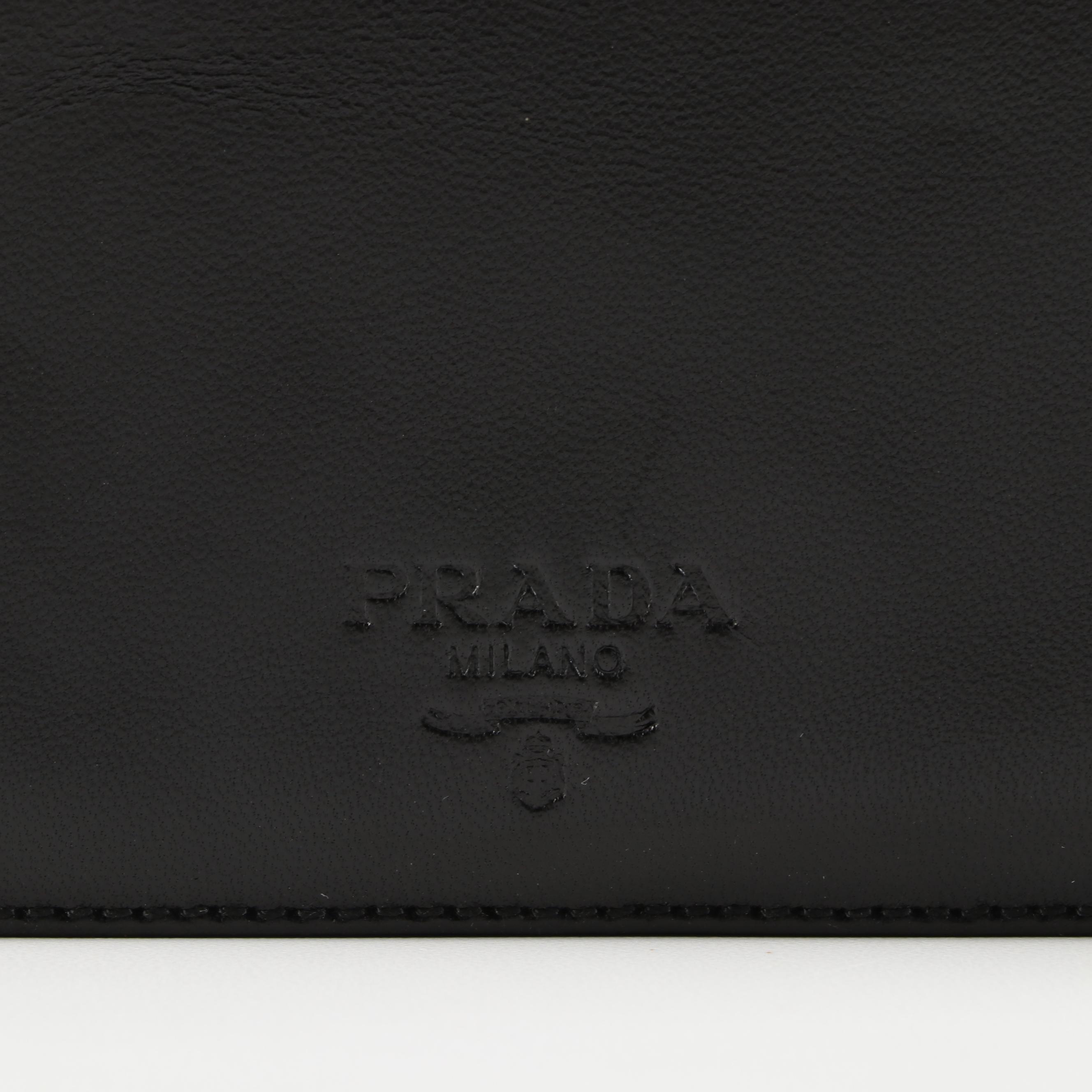 Prada Black Nappa Leather and Nylon Shoulder Bag