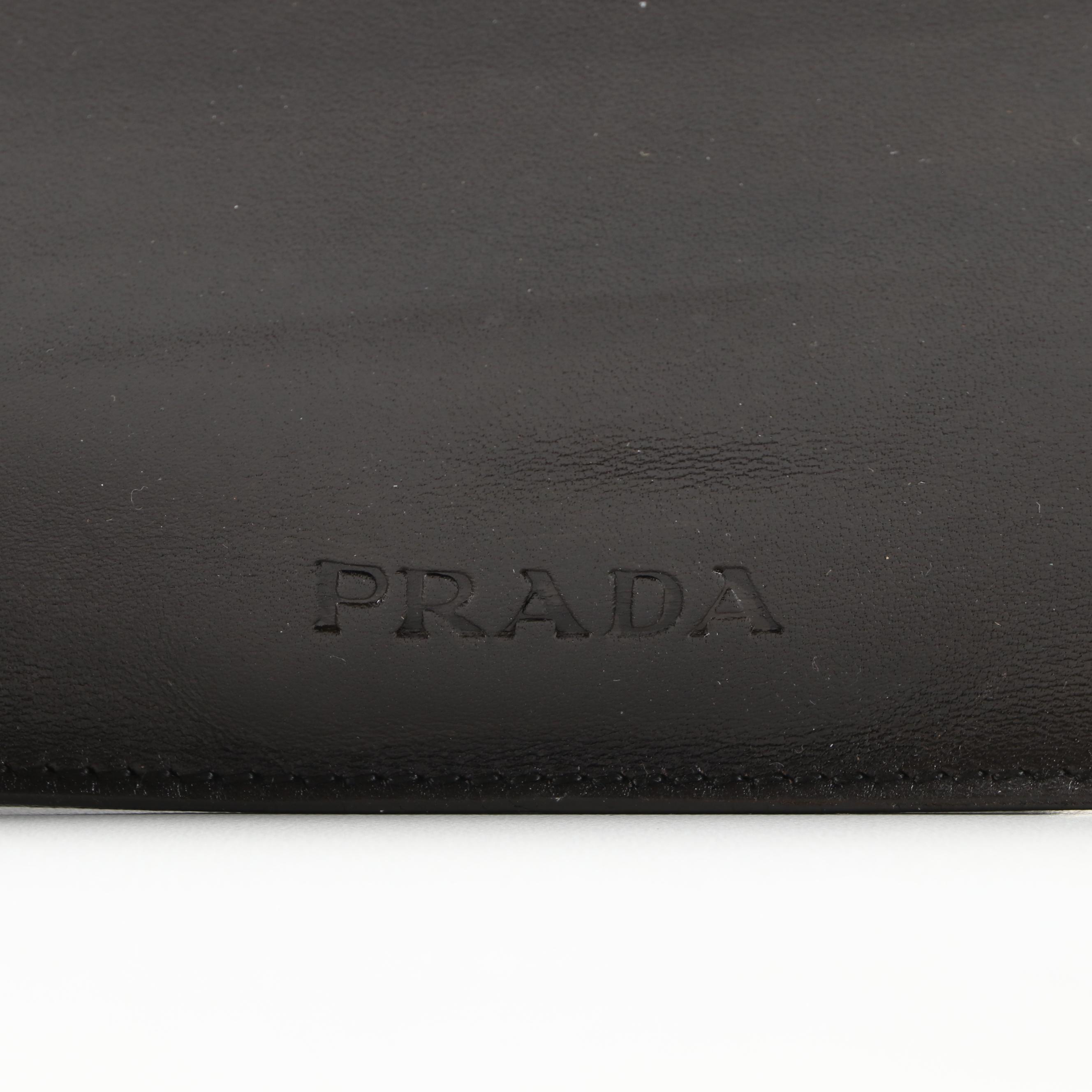 Prada Dark Brown Leather Crossbody