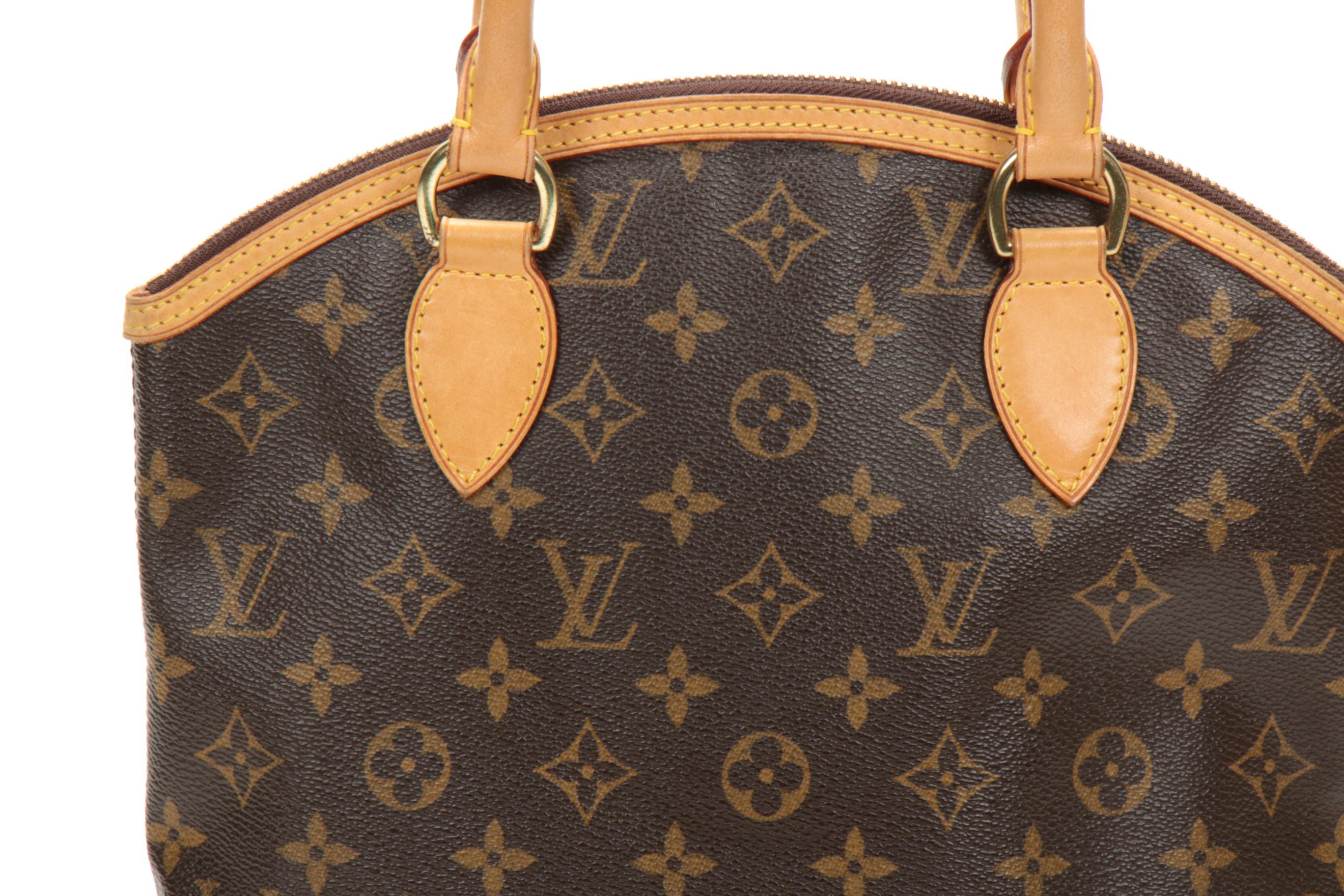 Louis Vuitton Lockit Tote in Monogram Canvas and Vachetta Leather