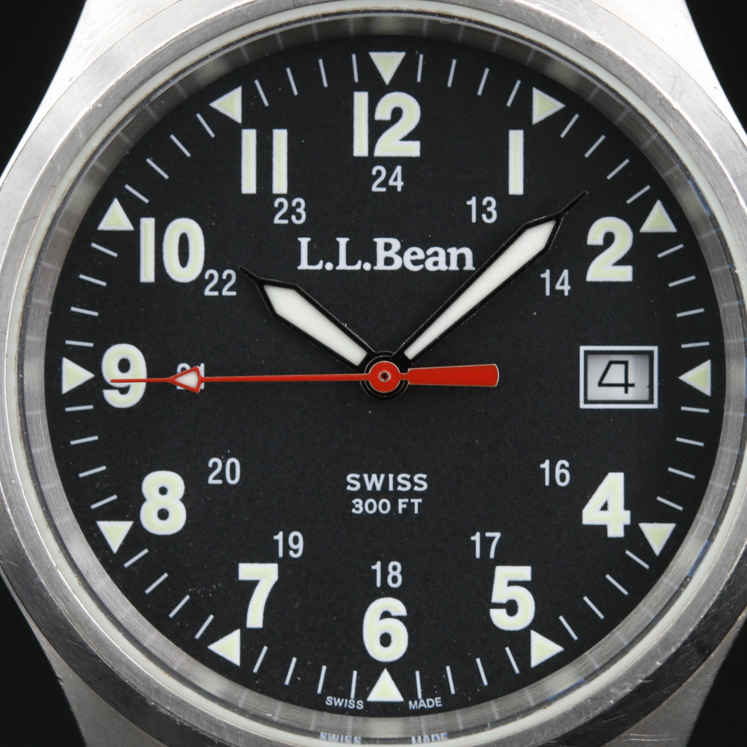 L.L. Bean Stainless Steel Quartz Field Watch