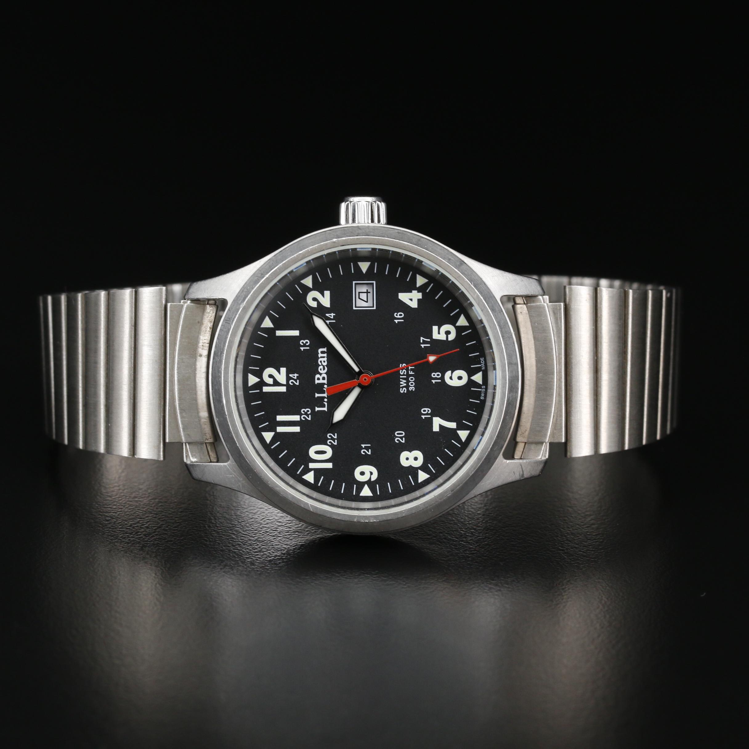 L.L. Bean Stainless Steel Quartz Field Watch
