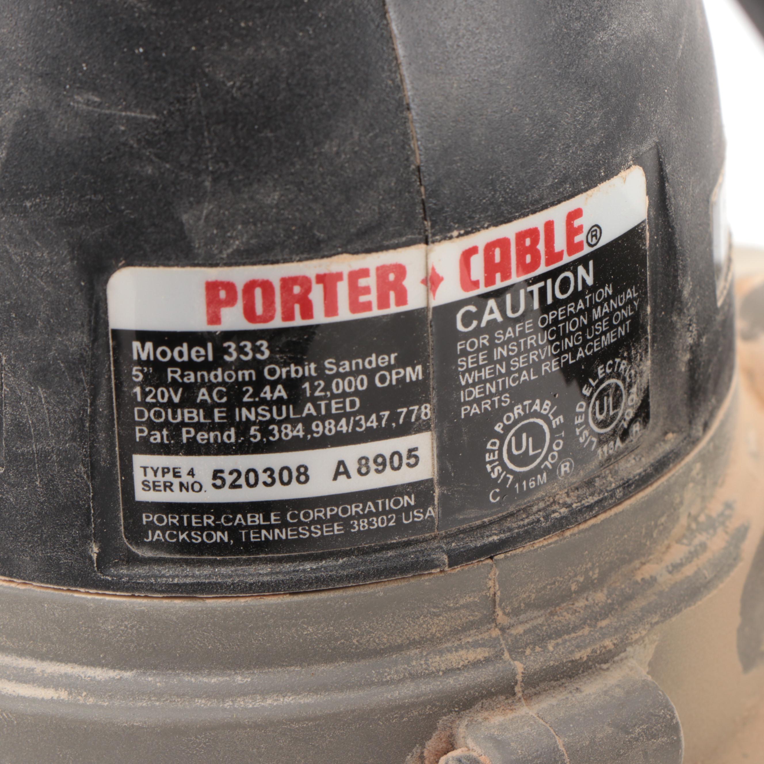 Porter-Cable Orbital Sander and Industrial Jig Saw