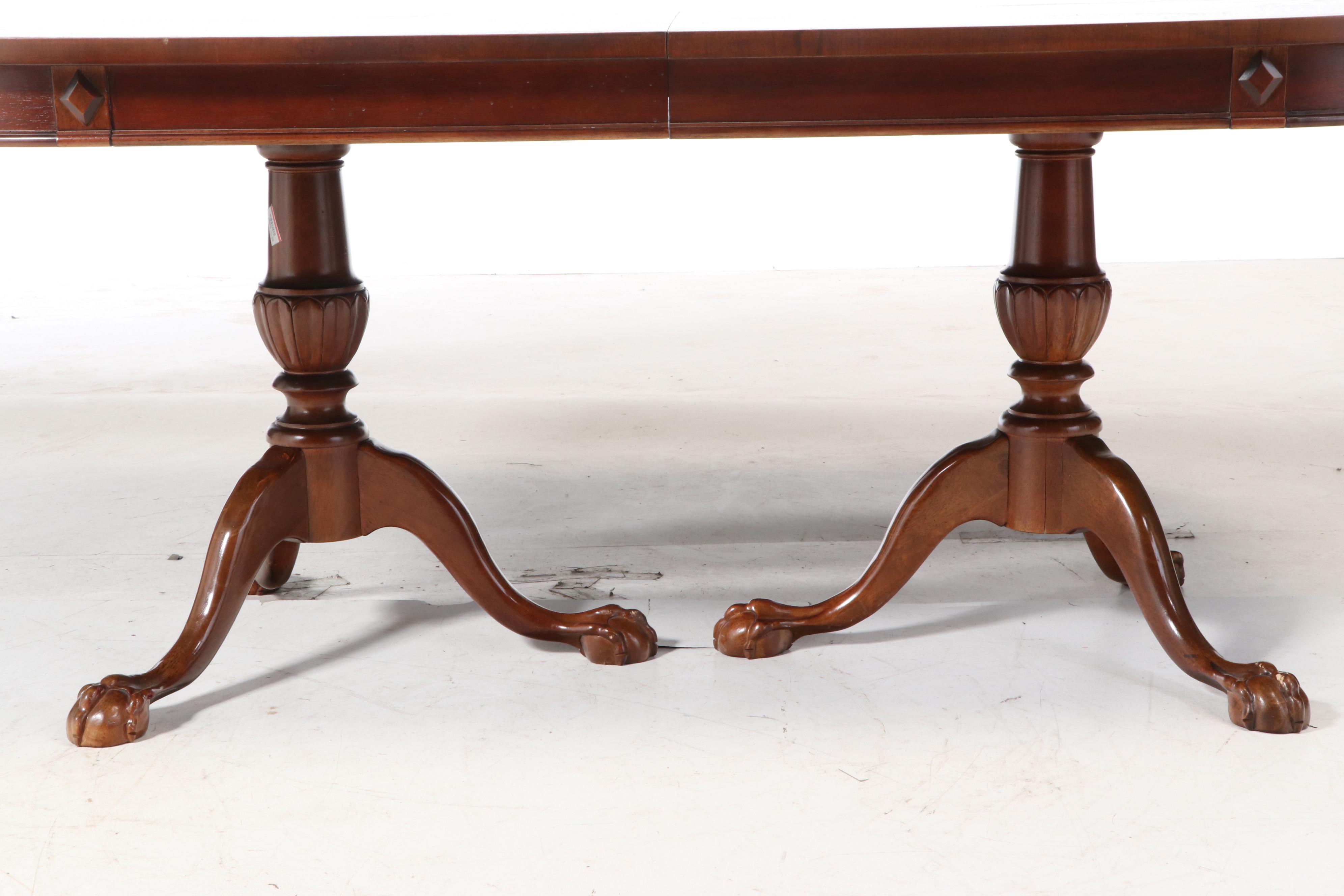 Universal Furniture Chippendale Style Walnut Dining Set