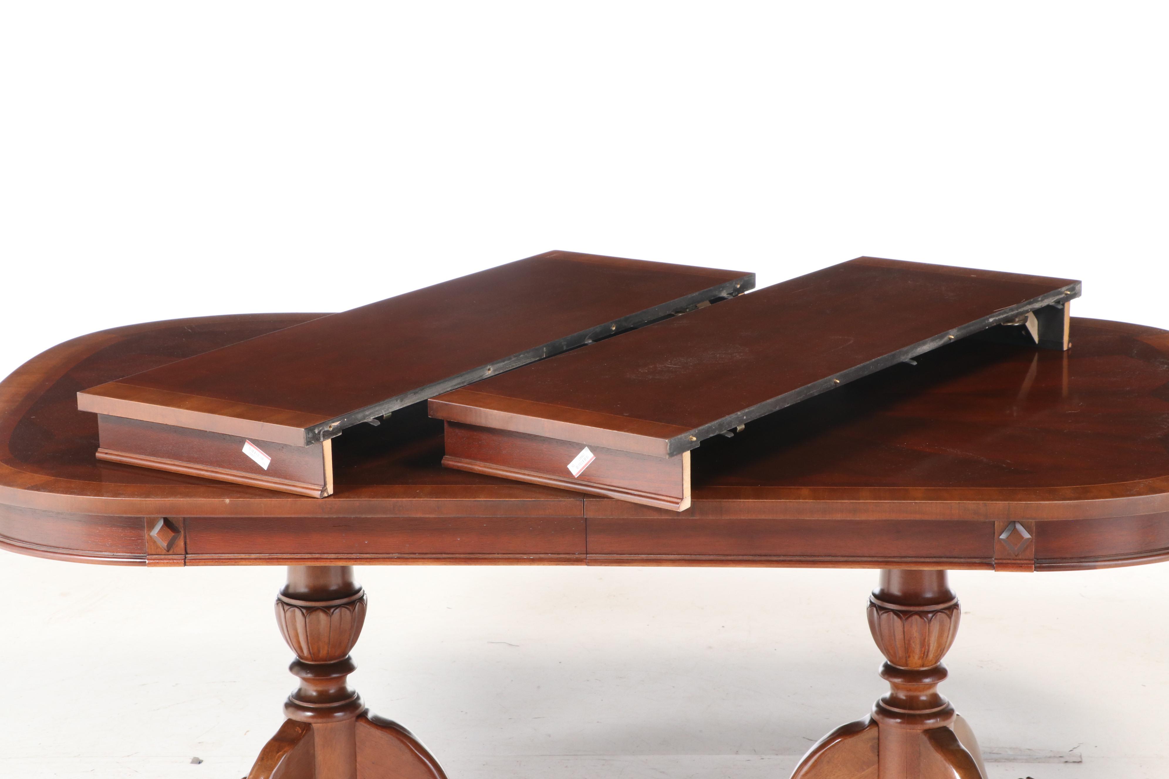 Universal Furniture Chippendale Style Walnut Dining Set