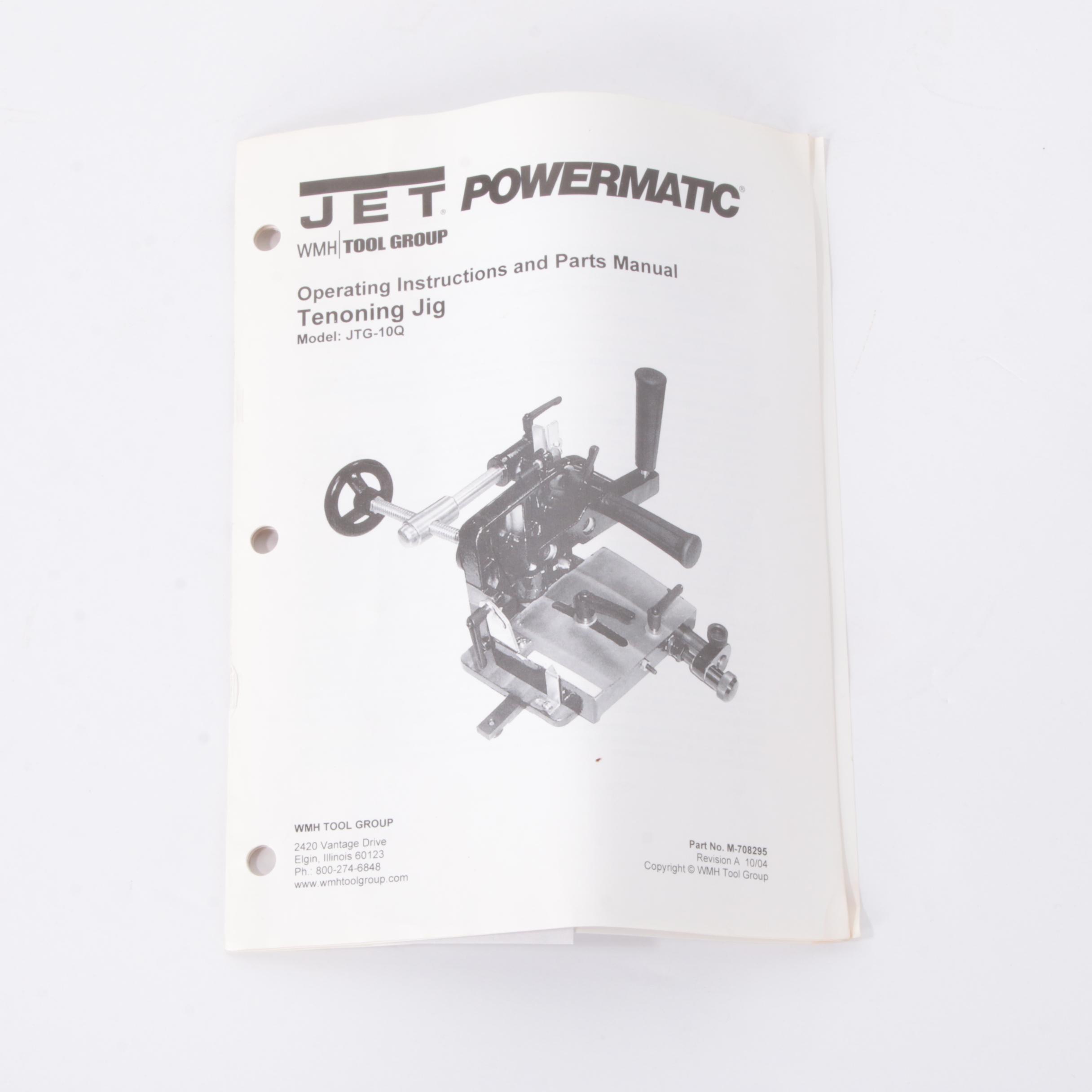 JET Powermatic Tenoning Jig EBTH