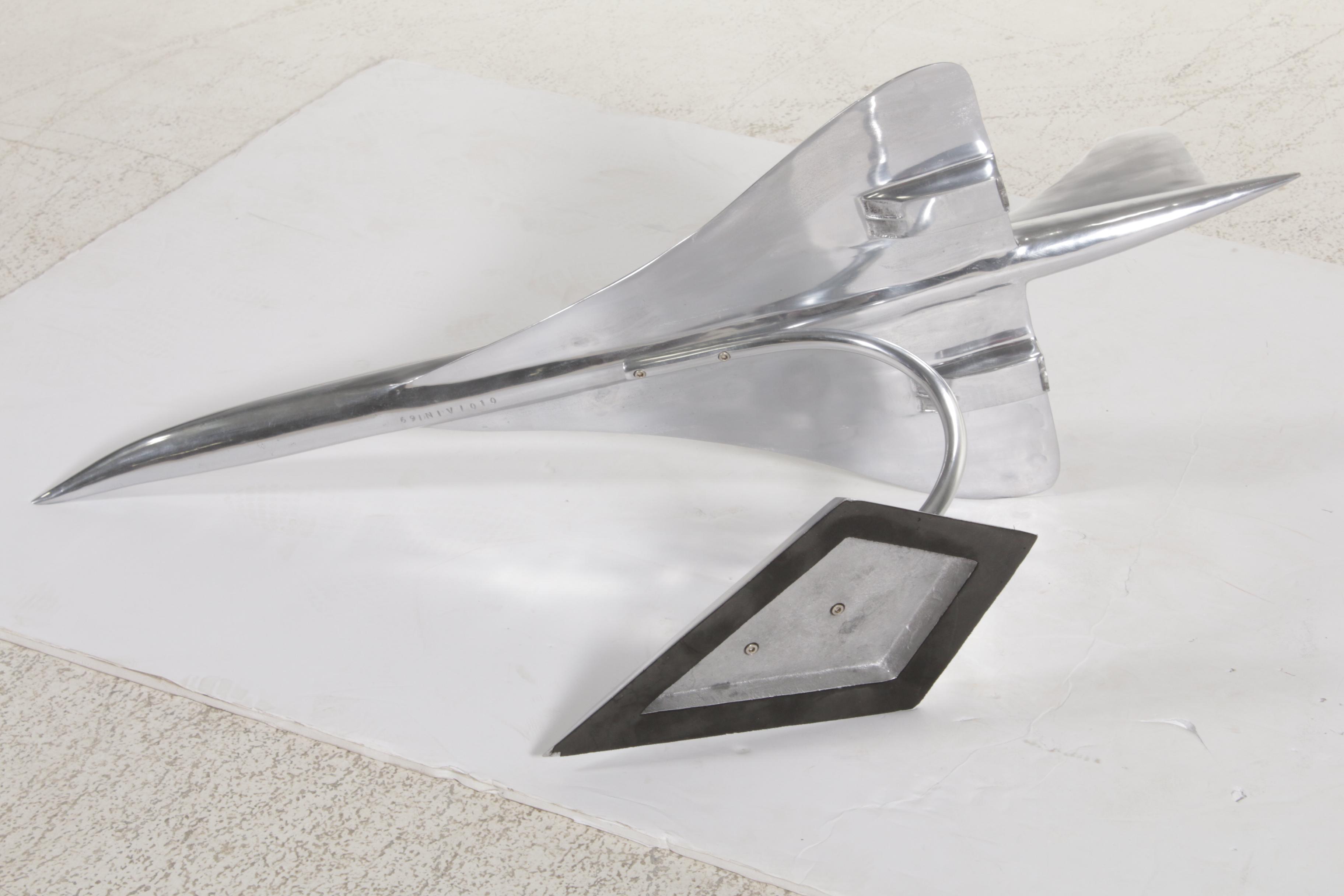 Restoration Hardware Brushed Metal Model "Concorde", 21st Century
