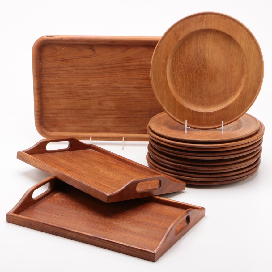 Winsome Wood and Other Teakwood Trays and Chargers