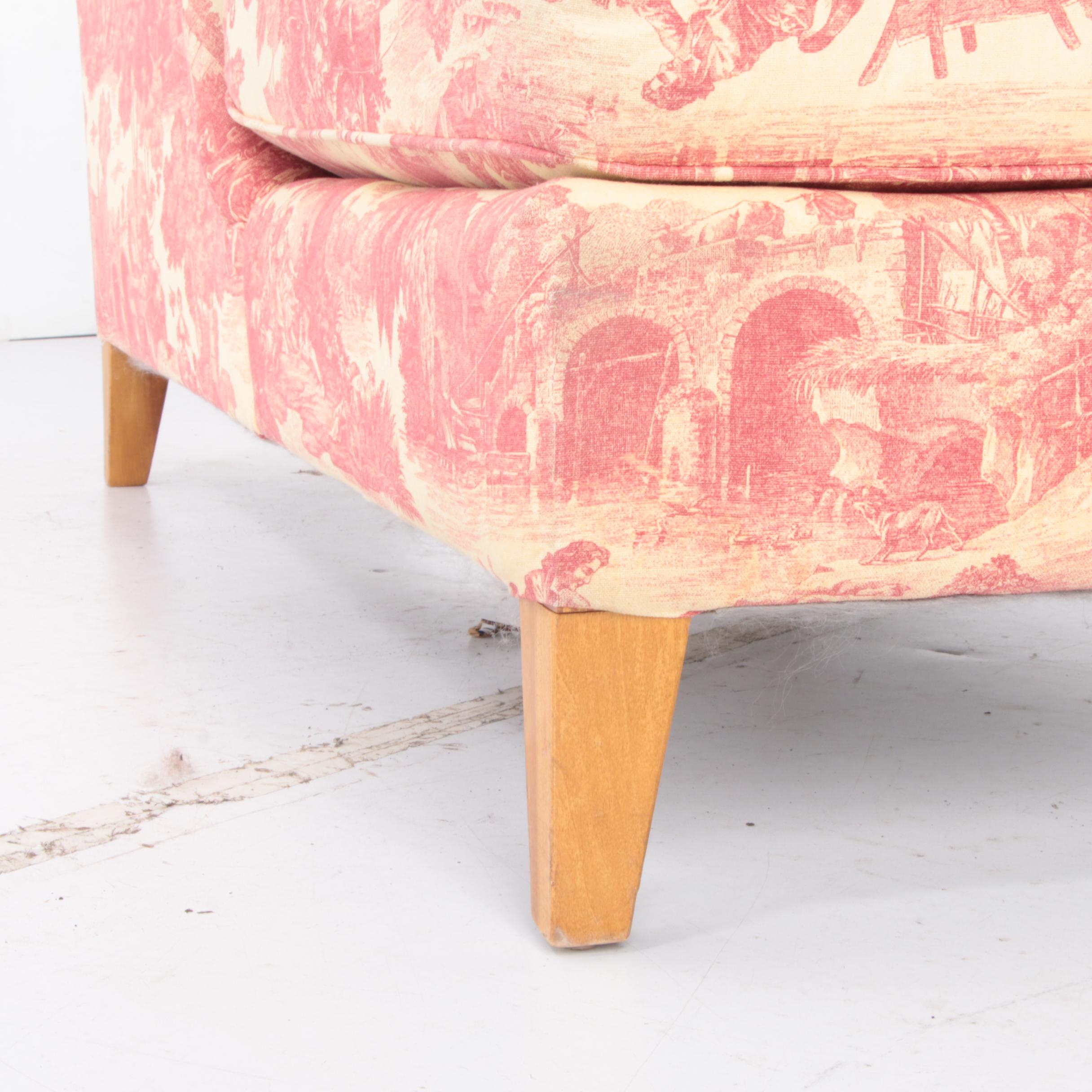 Paladin Industries Toile-Upholstered Chaise Lounge