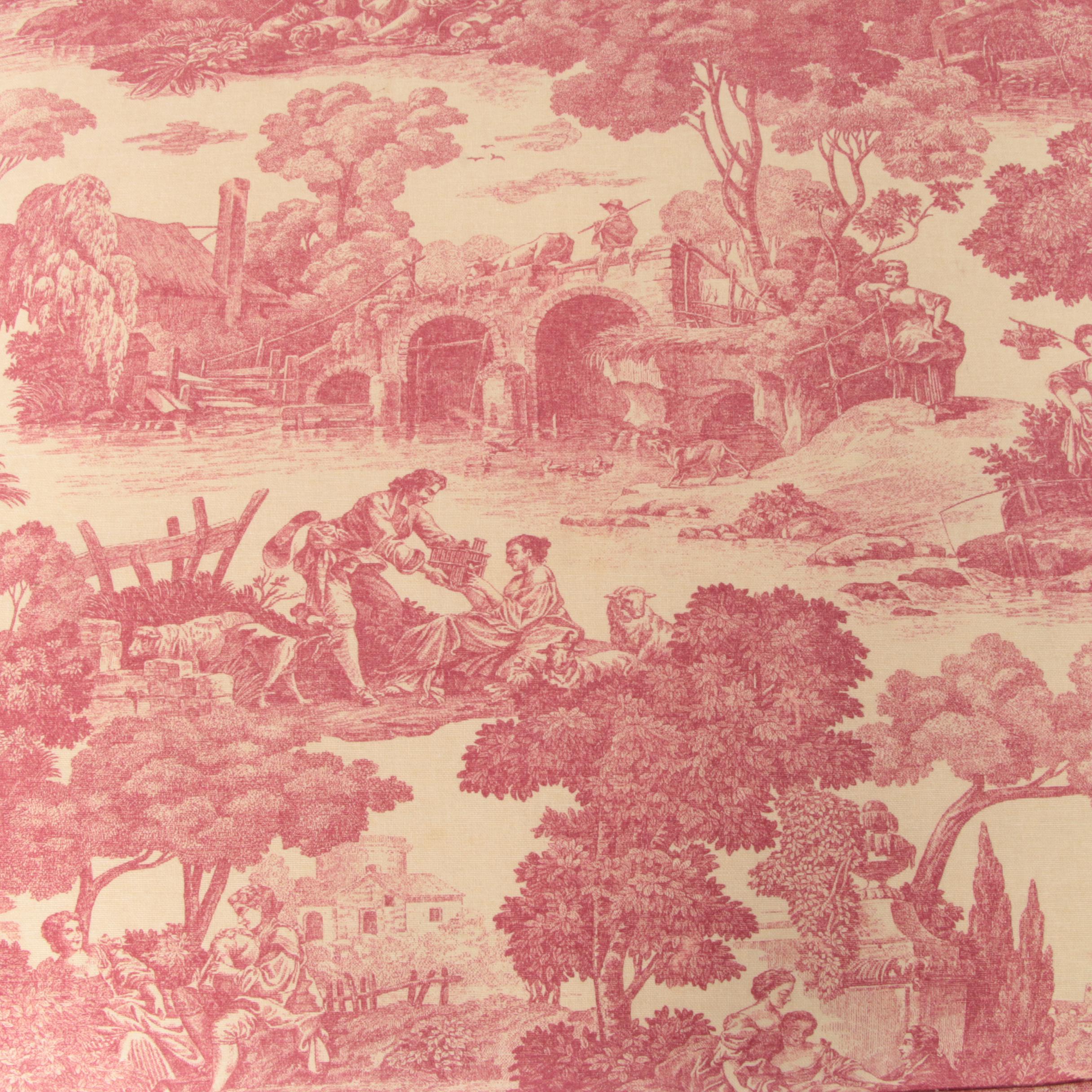 Paladin Industries Toile-Upholstered Chaise Lounge
