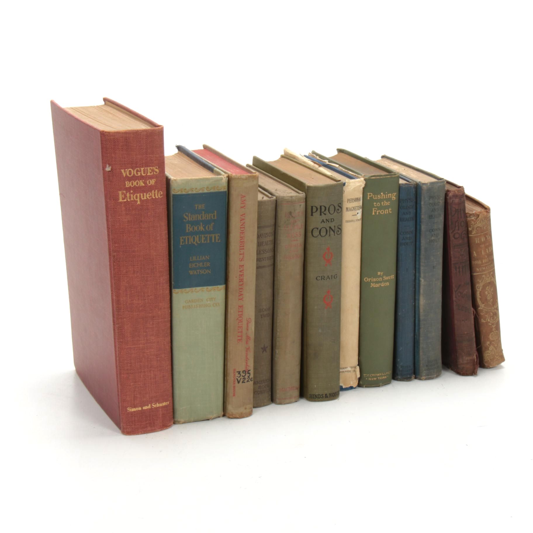 "Vogue's Book of Etiquette" and Other Etiquette and Self-Help Books