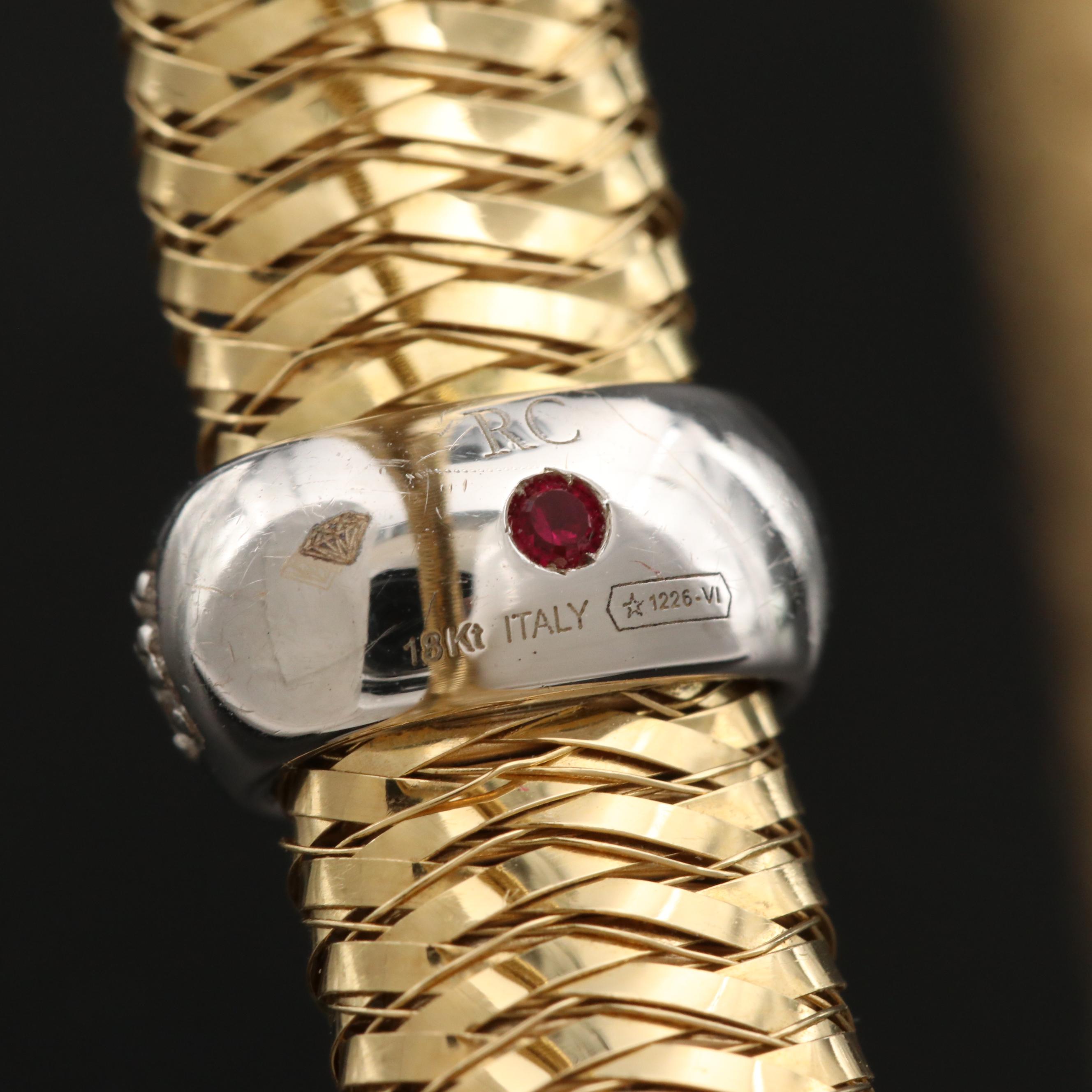 Roberto Coin "Primavera" 18K Diamond Bracelet with Box