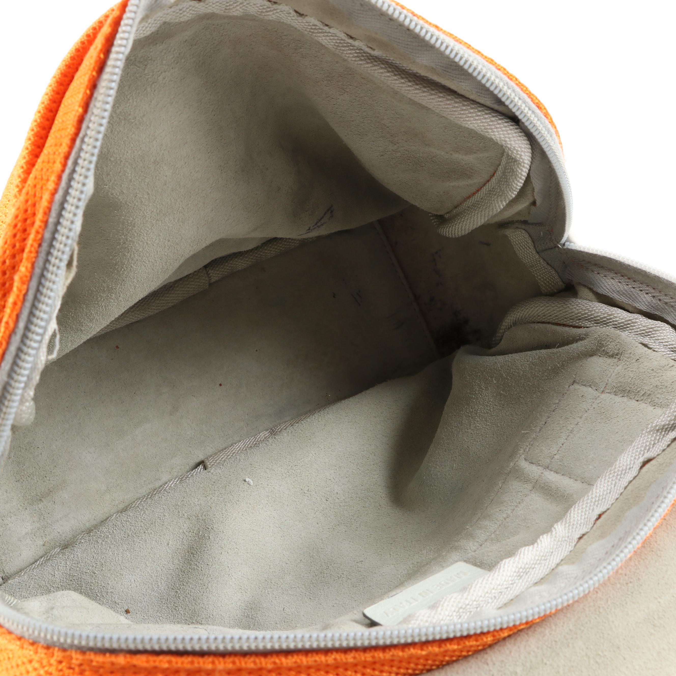 Prada Sport Orange/Gray Front Flap Shoulder Bag