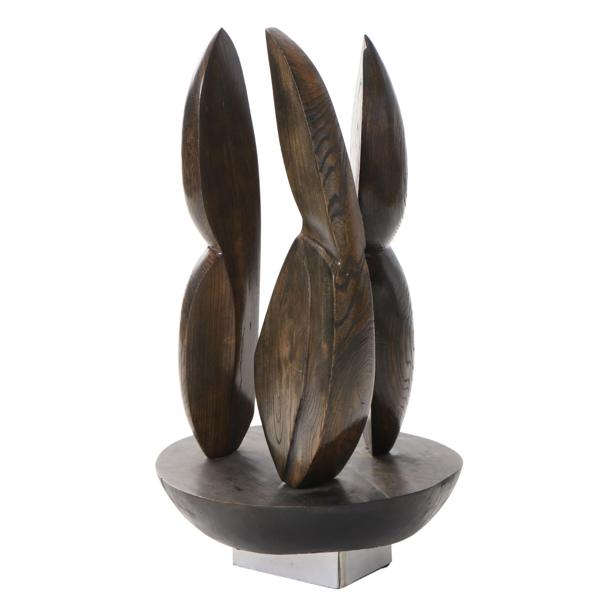 Achillo "Achi" Sullo Abstract Wood Sculpture, circa 1958