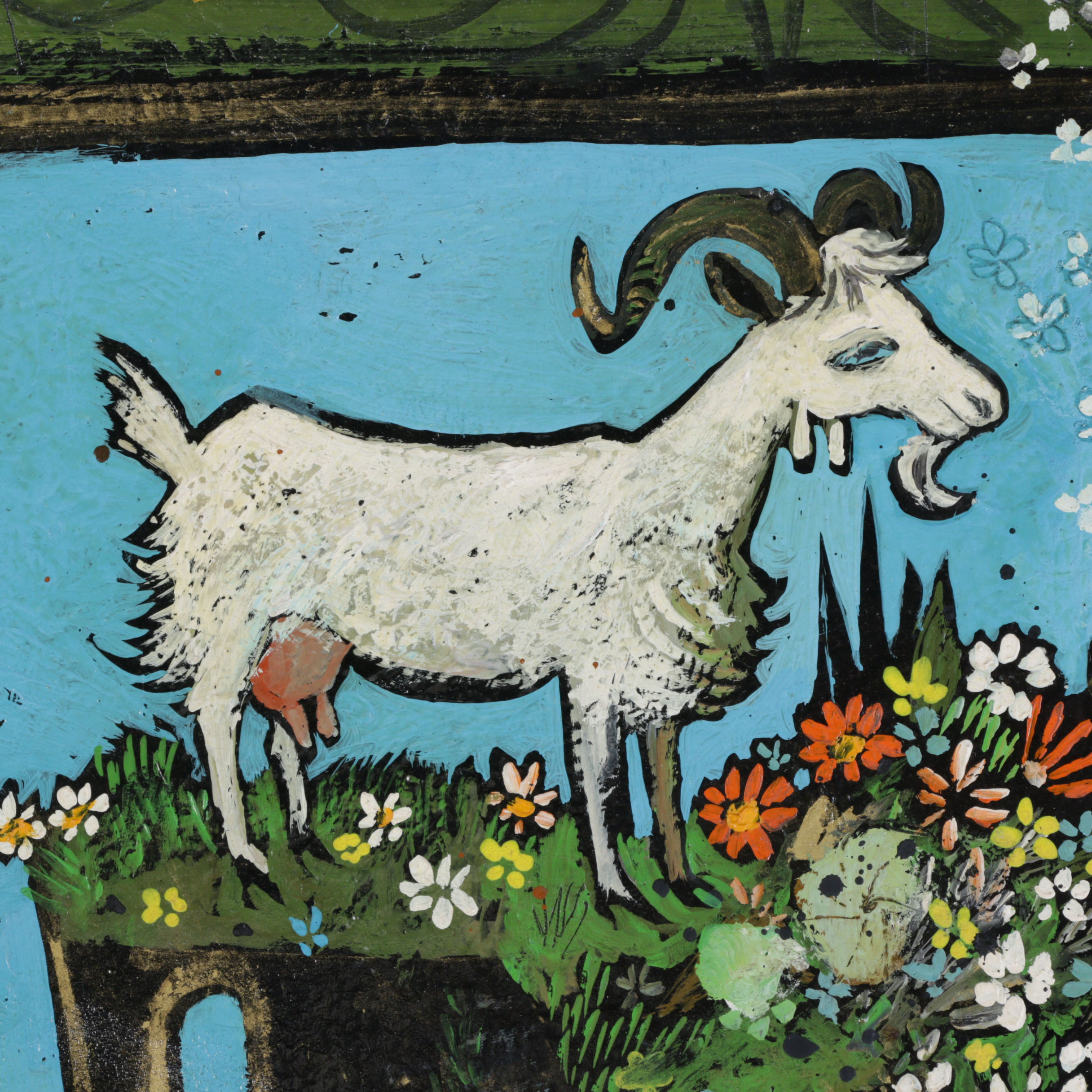 Henry Faulkner Folk Art Oil Painting "Reflections of Alice"