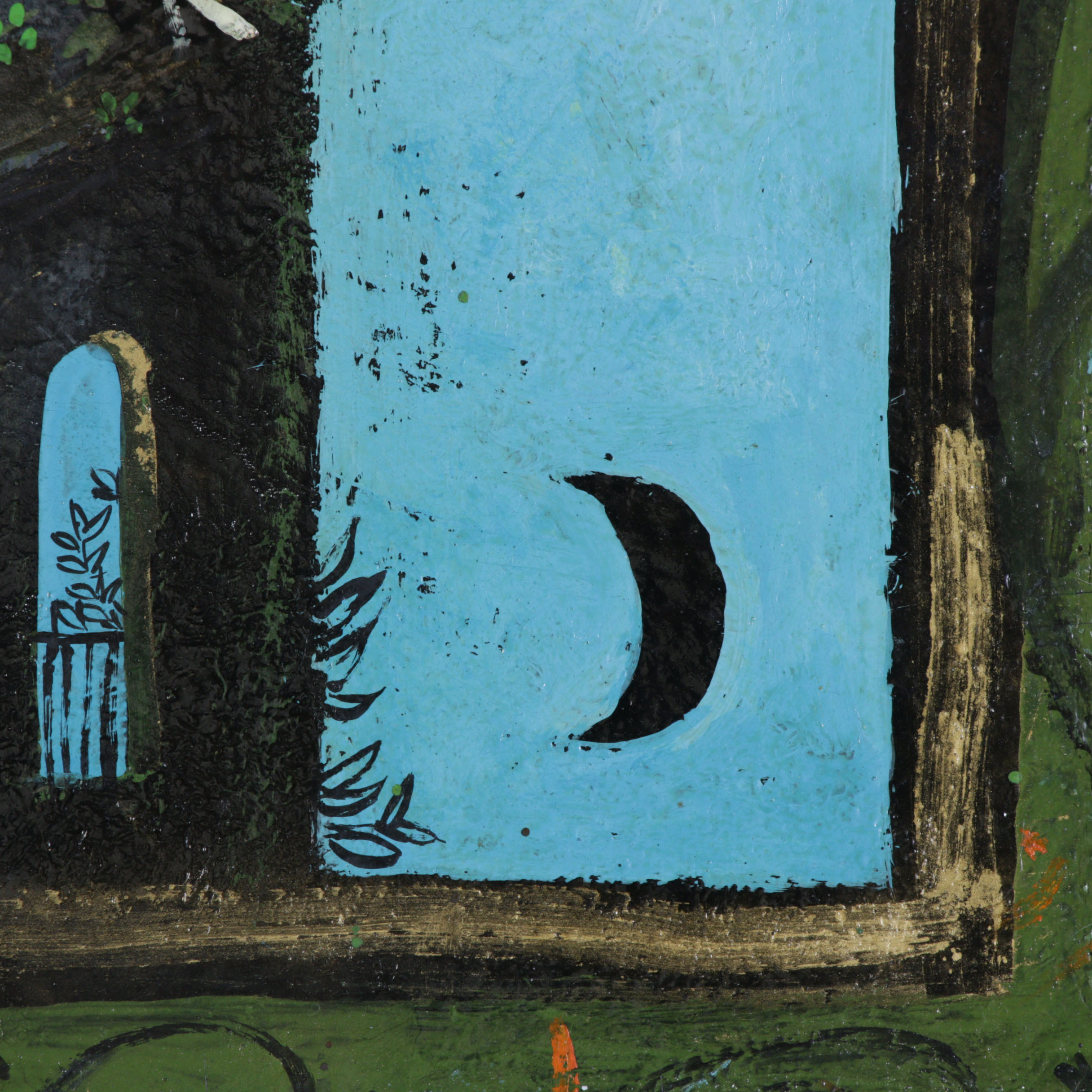 Henry Faulkner Folk Art Oil Painting "Reflections of Alice"