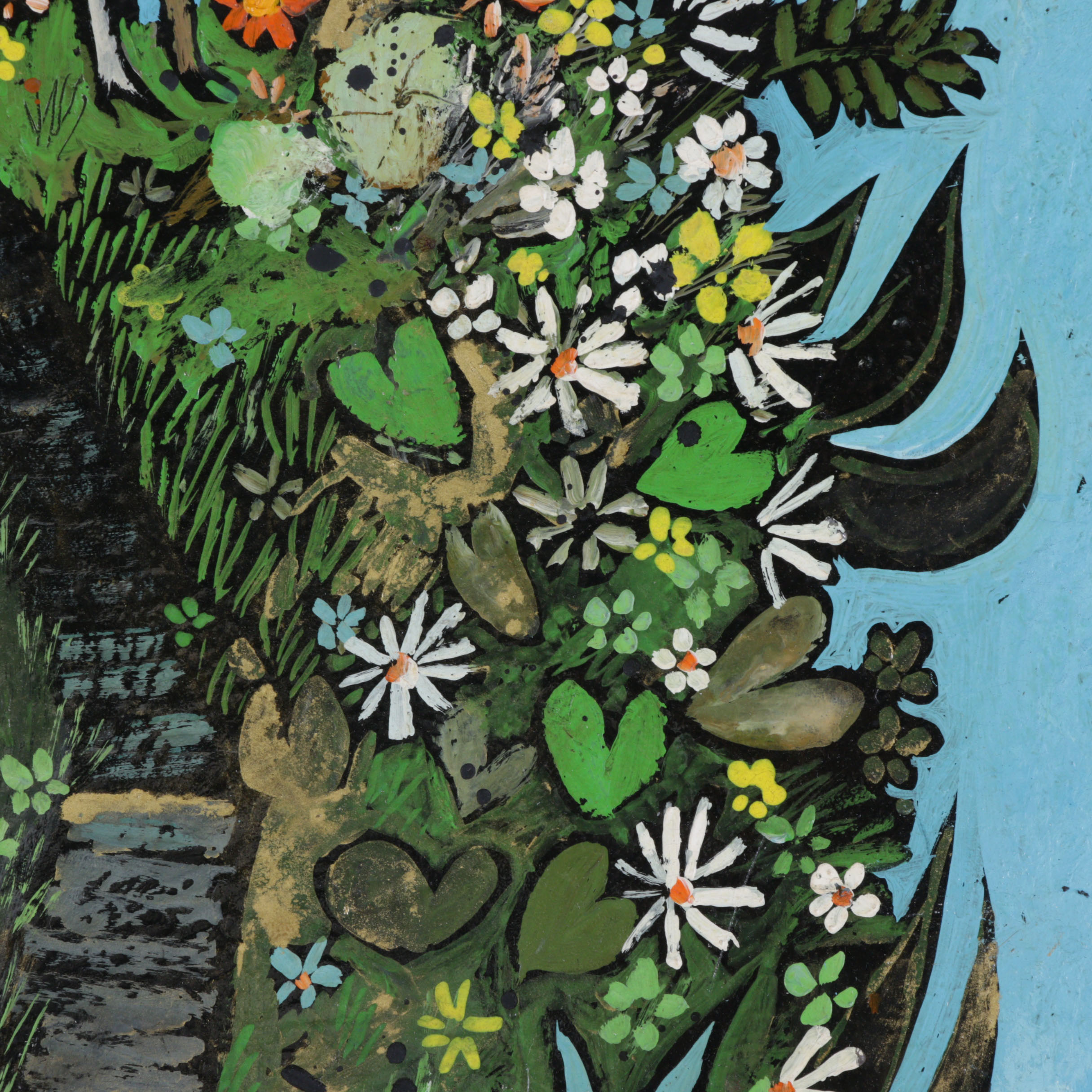 Henry Faulkner Folk Art Oil Painting "Reflections of Alice"