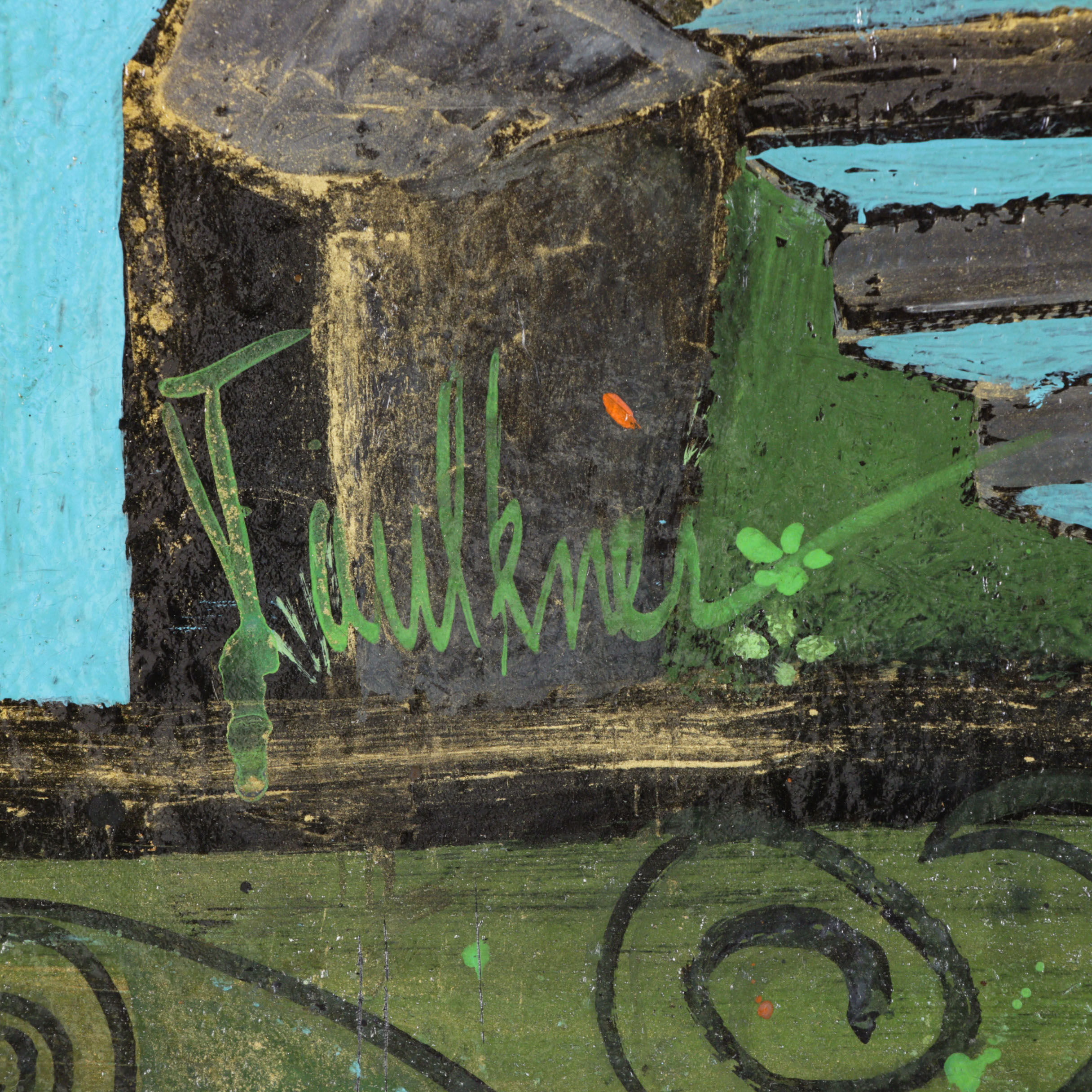 Henry Faulkner Folk Art Oil Painting "Reflections of Alice"