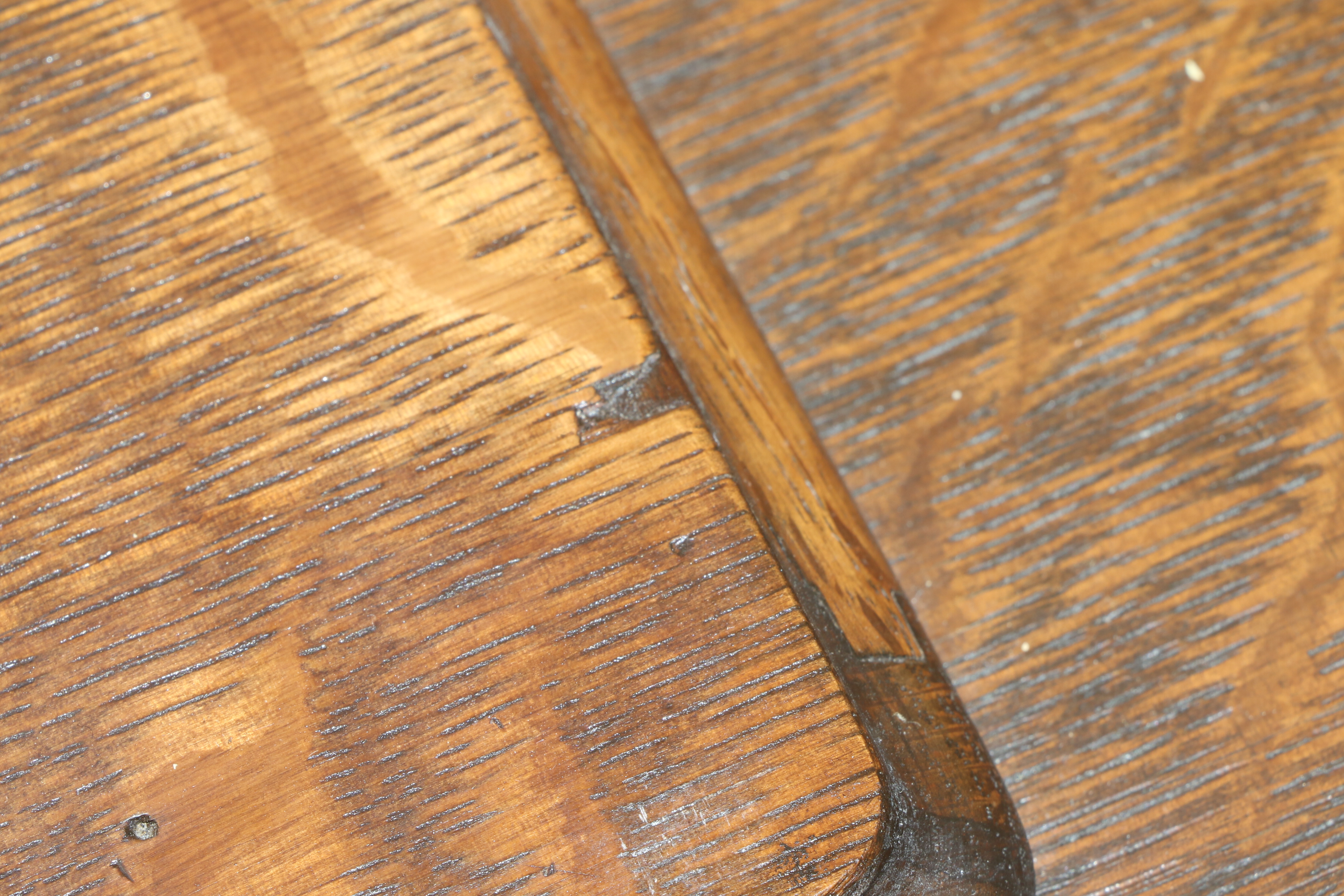 Singer Manufacturing Co. Sewing Machine in Oak Cabinet, Iron Treadle Base, 1919