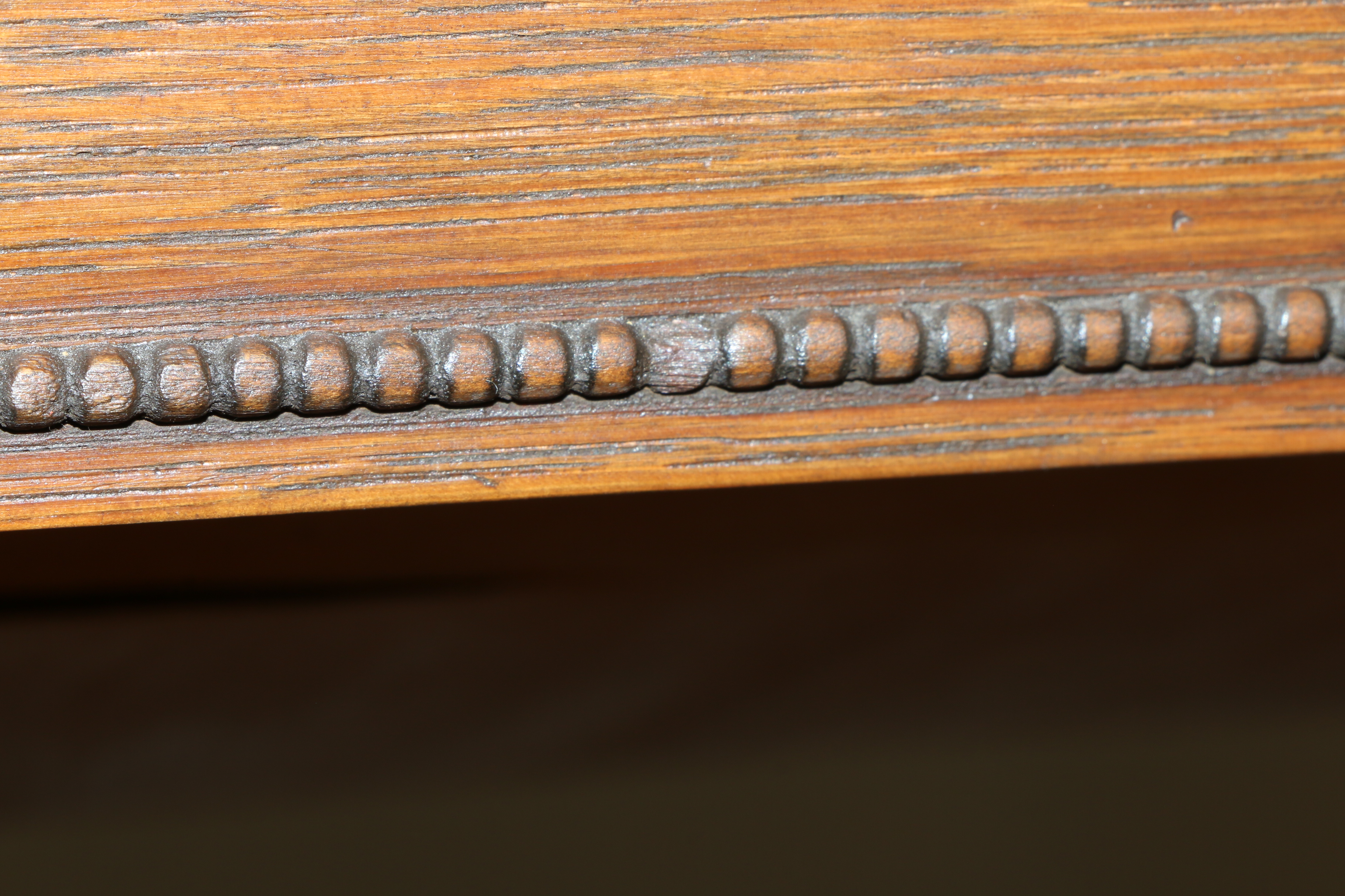 Singer Manufacturing Co. Sewing Machine in Oak Cabinet, Iron Treadle Base, 1919