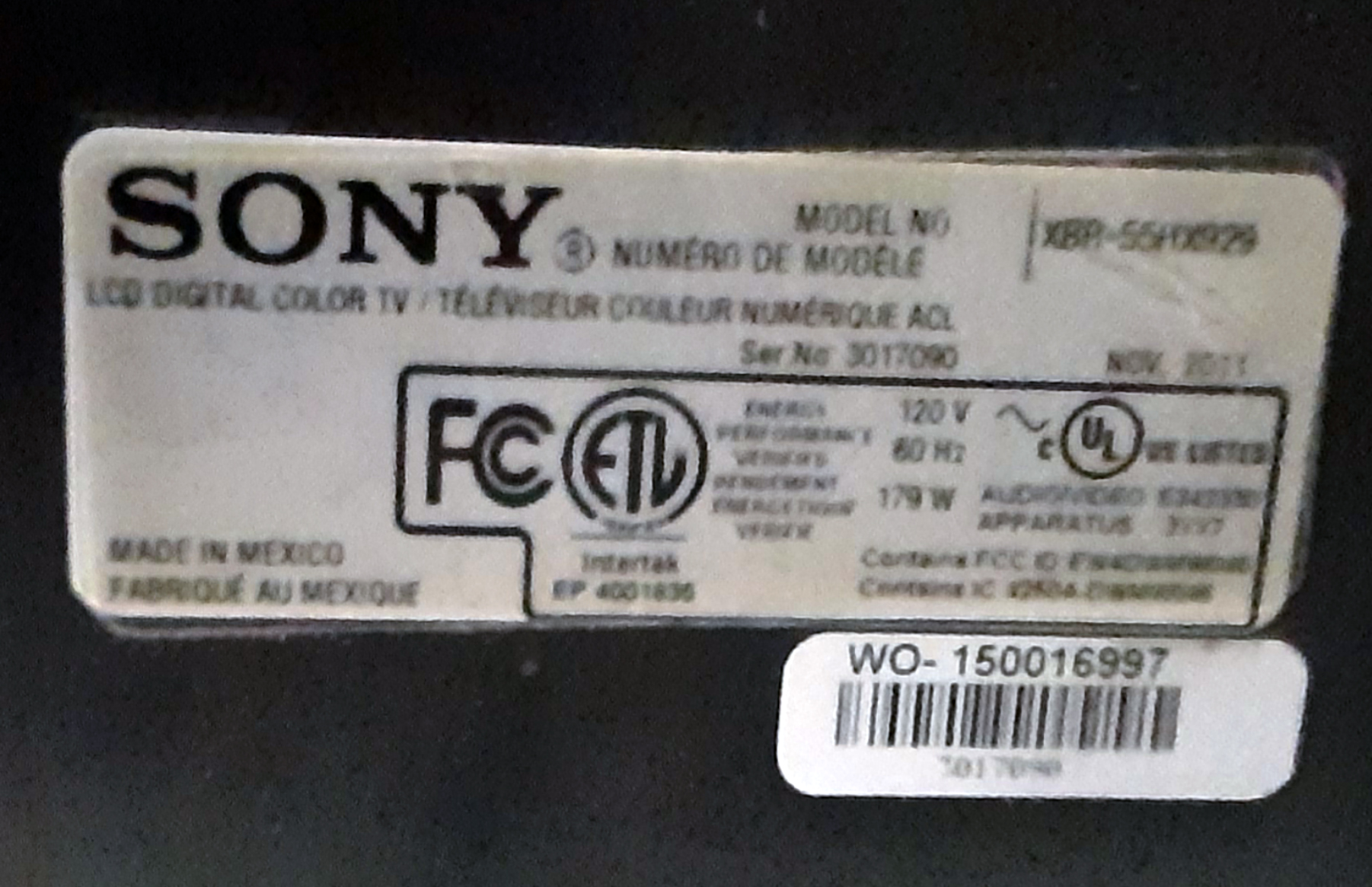 Sony Bravia 55" 1080p 3D LED-LCD High Definition TV with WiFi