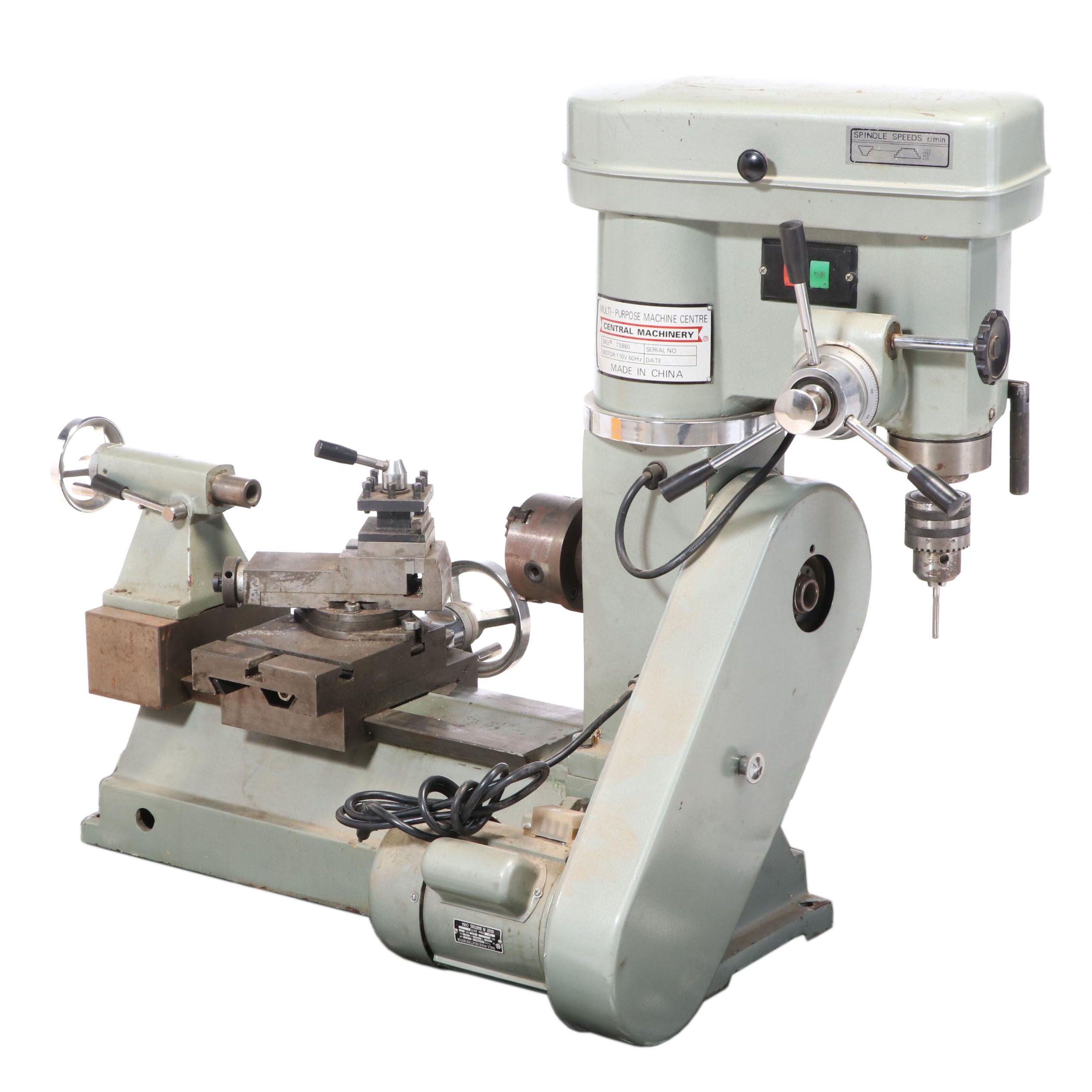 Central Machinery Lathe Drill Press Combo