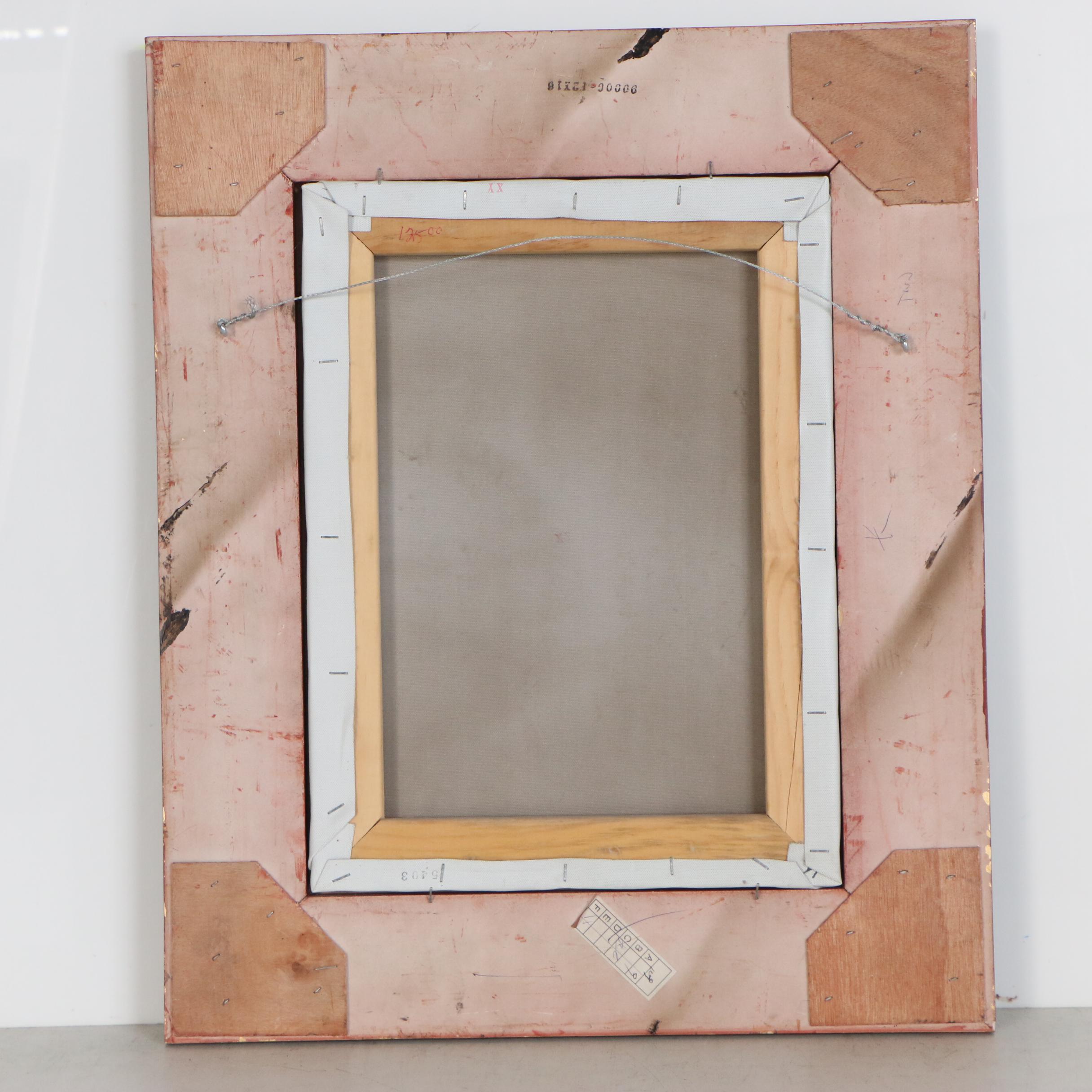 Landscape Oil Painting of Pastoral Scene with Sheep