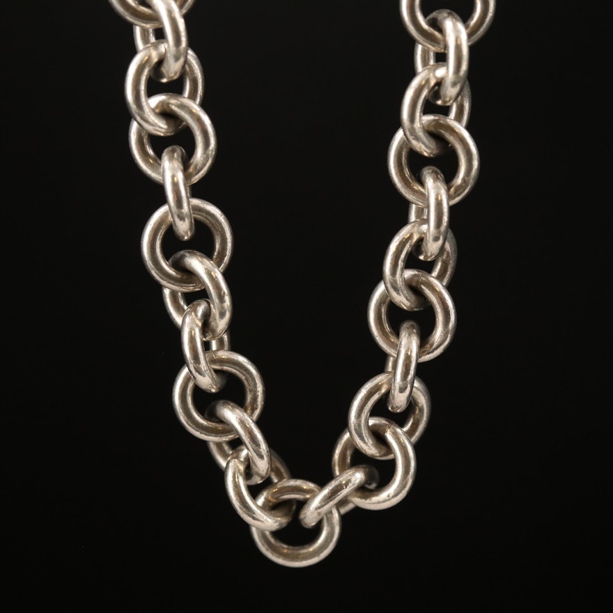 Sterling Silver Cable Chain Necklace