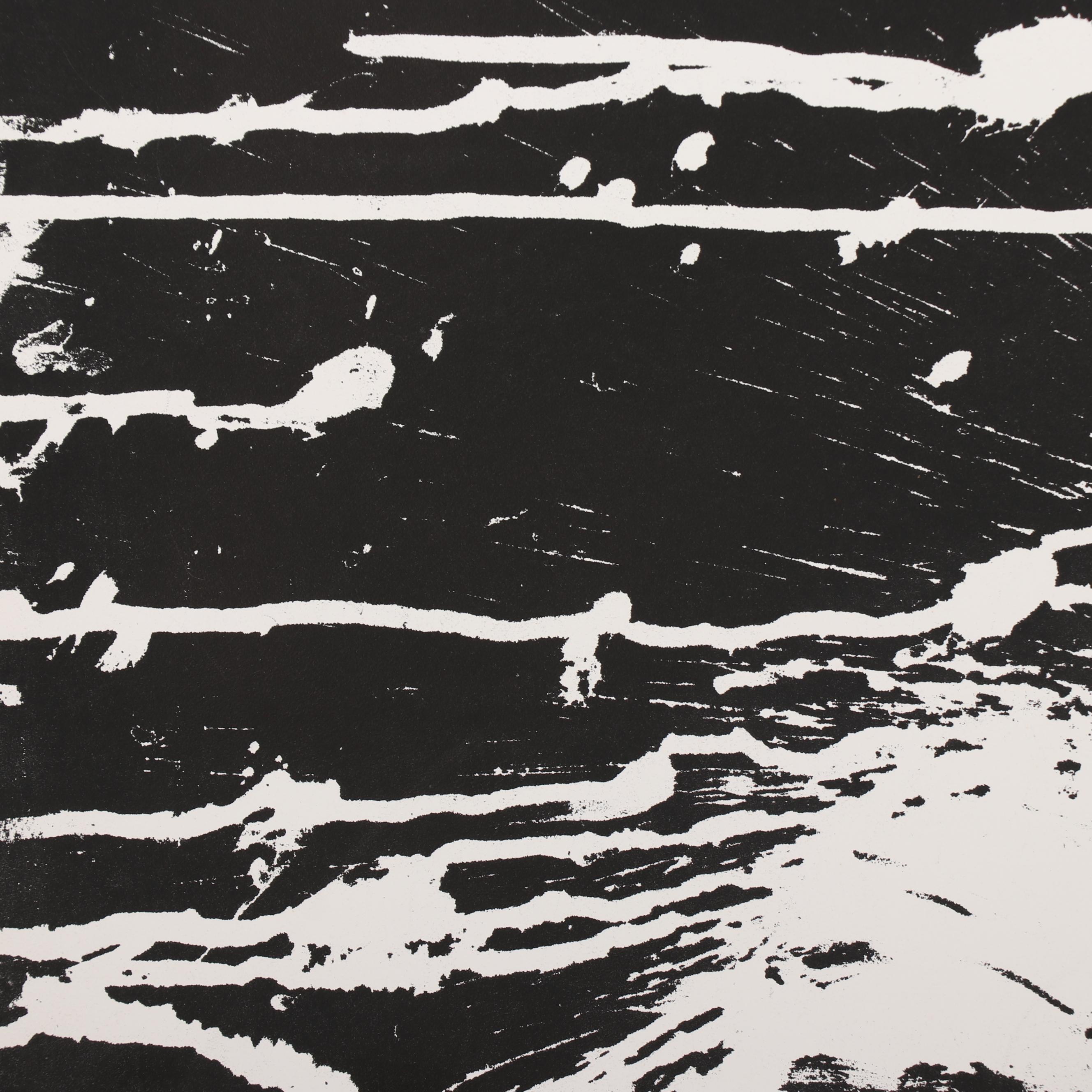 Arthur Helwig Abstract Lithograph, Mid to Late 20th Century