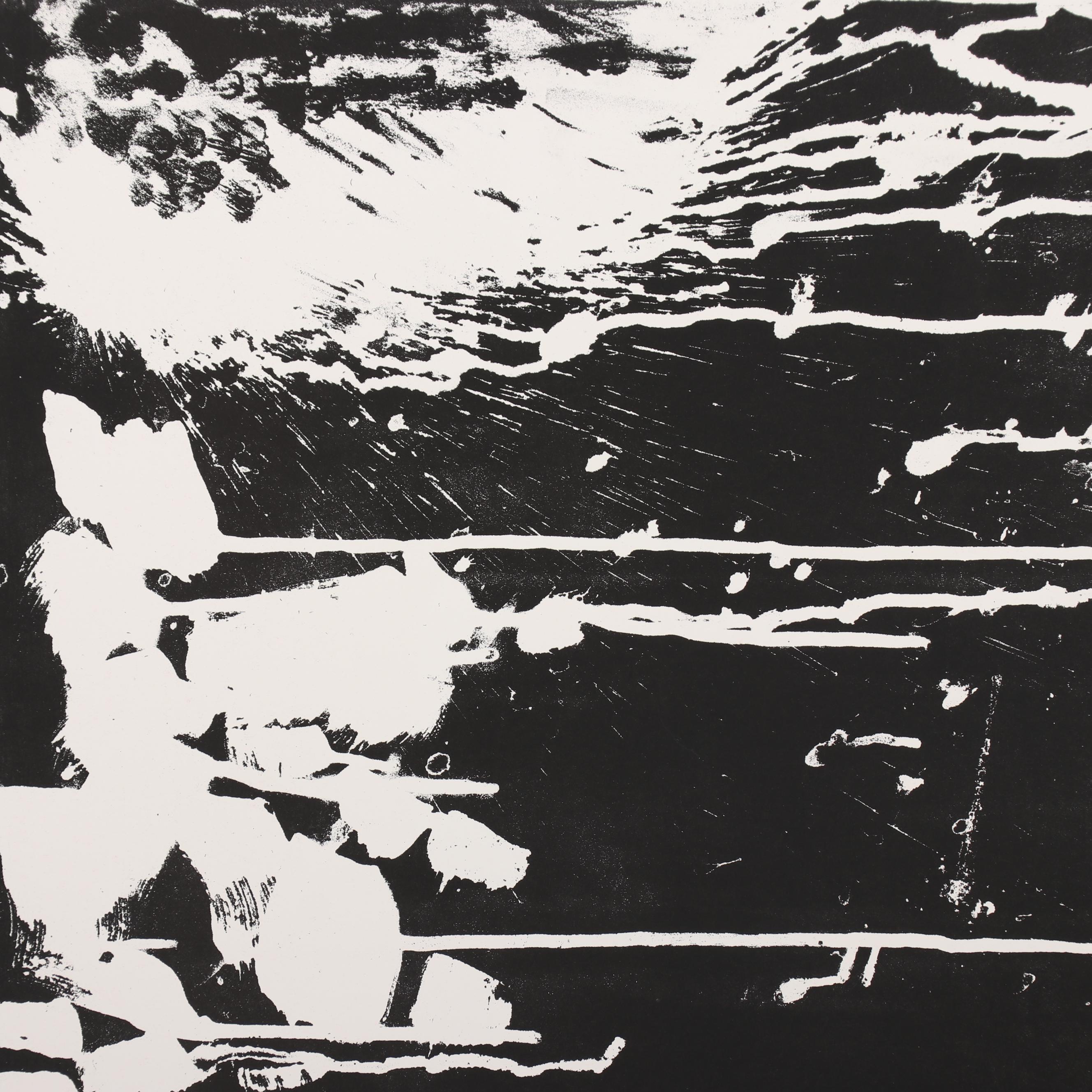 Arthur Helwig Abstract Lithograph, Mid to Late 20th Century