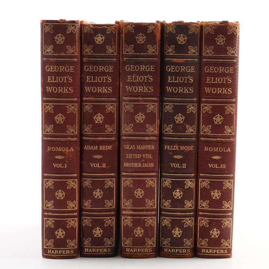 Illustrated "The Complete Works of George Eliot" Incomplete Set