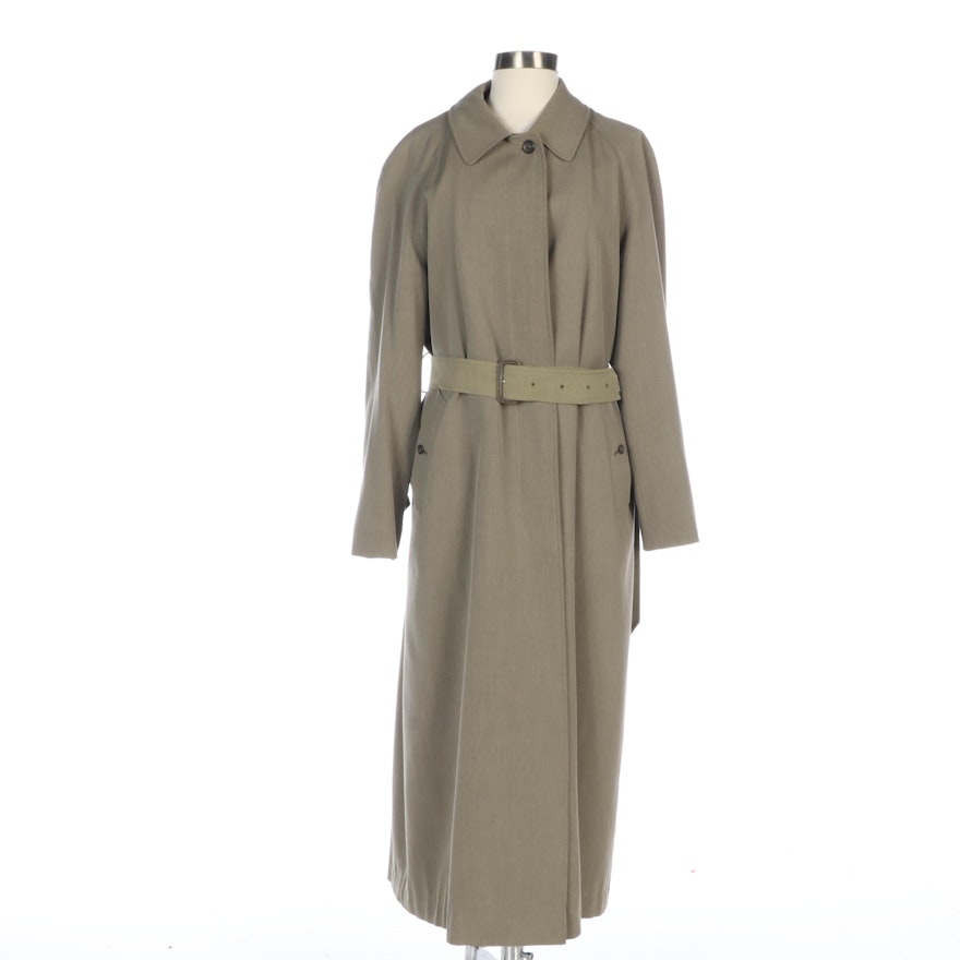 Women's Burberry Cotton Trench with Wool Zip-In Lining