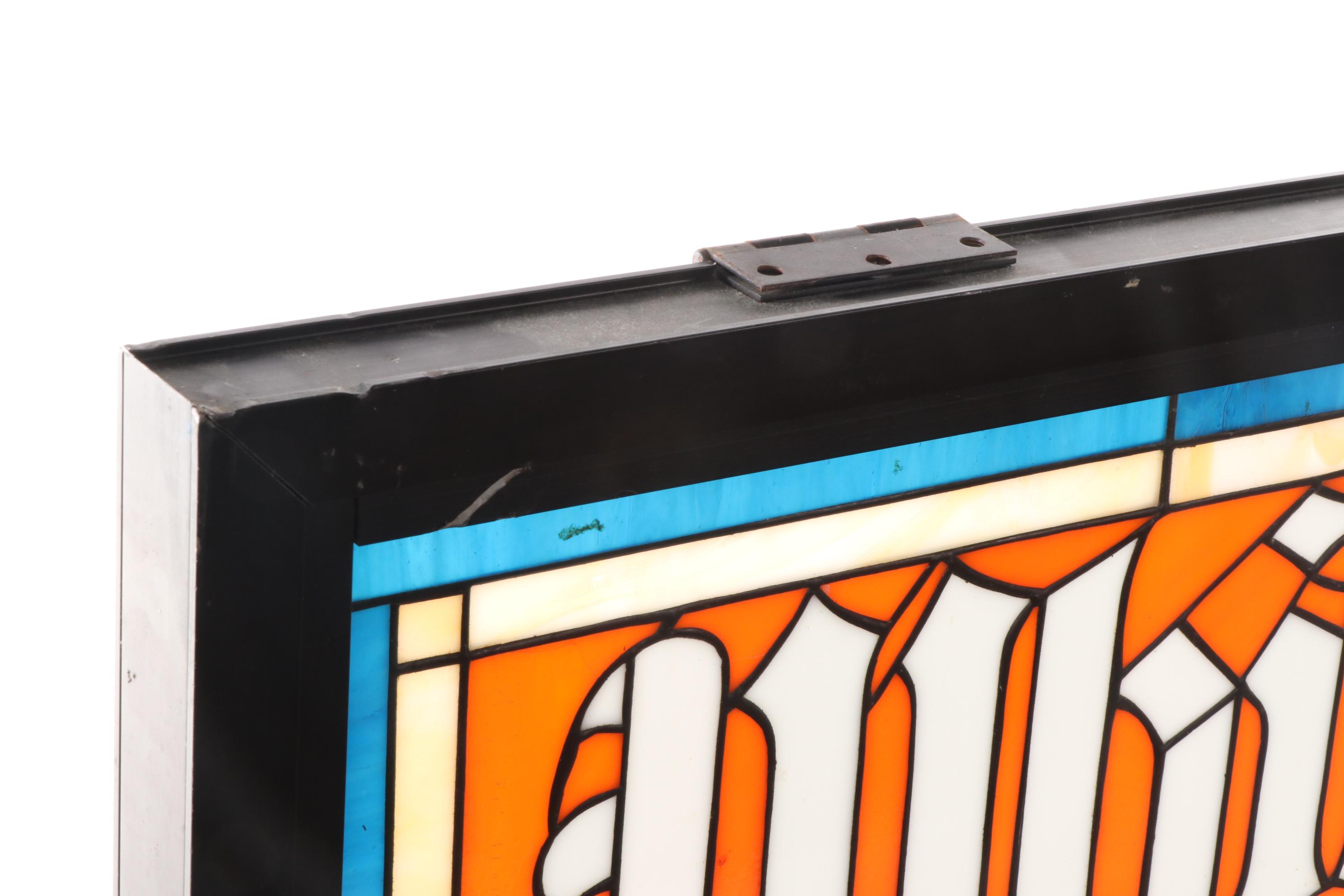 White Castle Stained Glass and Metal Signs, Late 20th Century