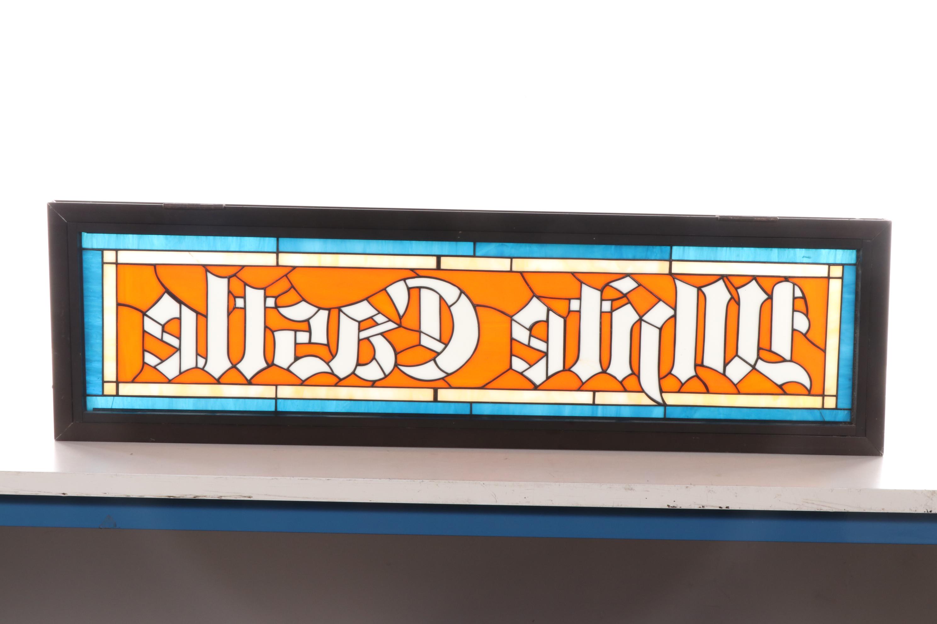White Castle Stained Glass and Metal Signs, Late 20th Century