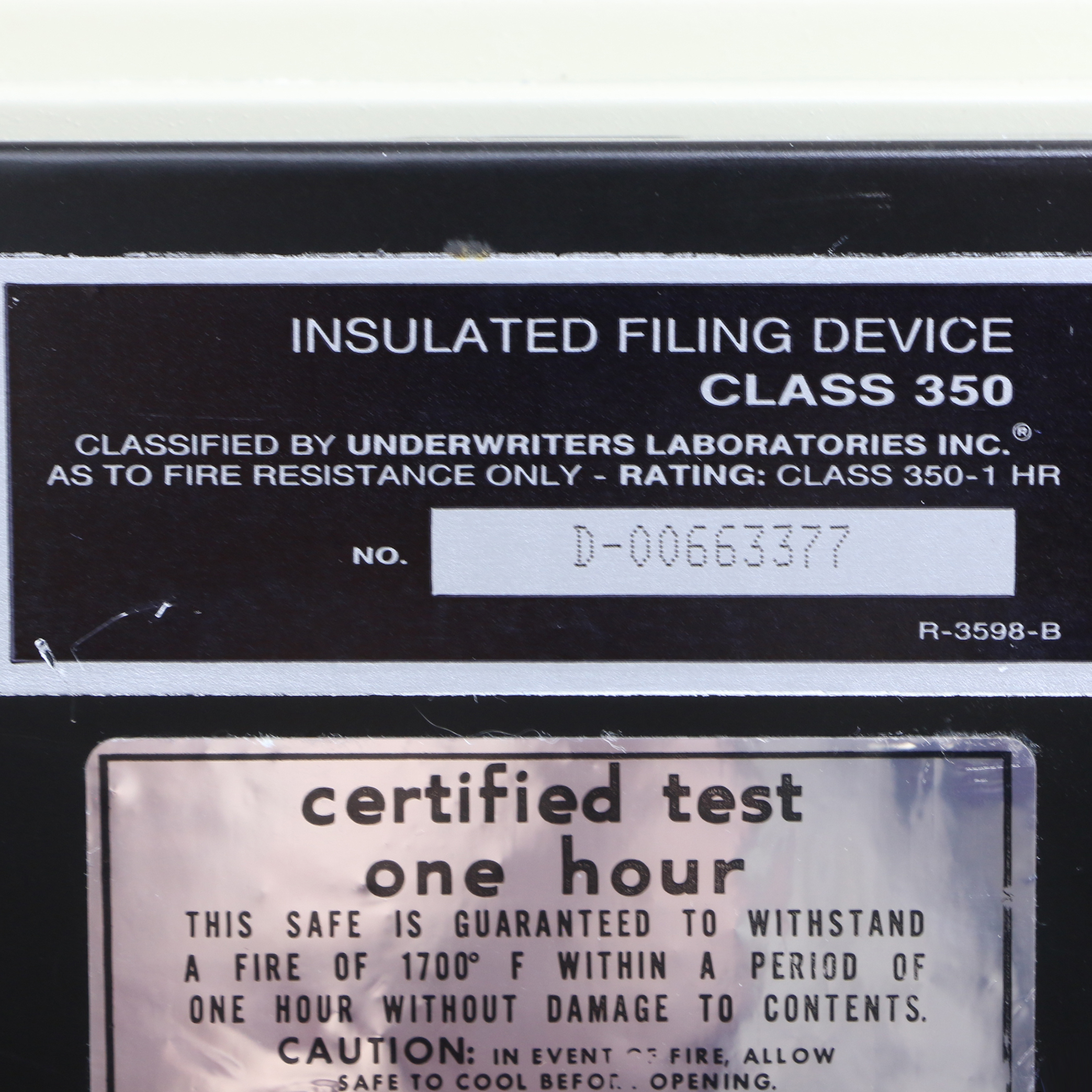 Meilink Class 350 1.0 Cu Ft Fireproof Document Safe