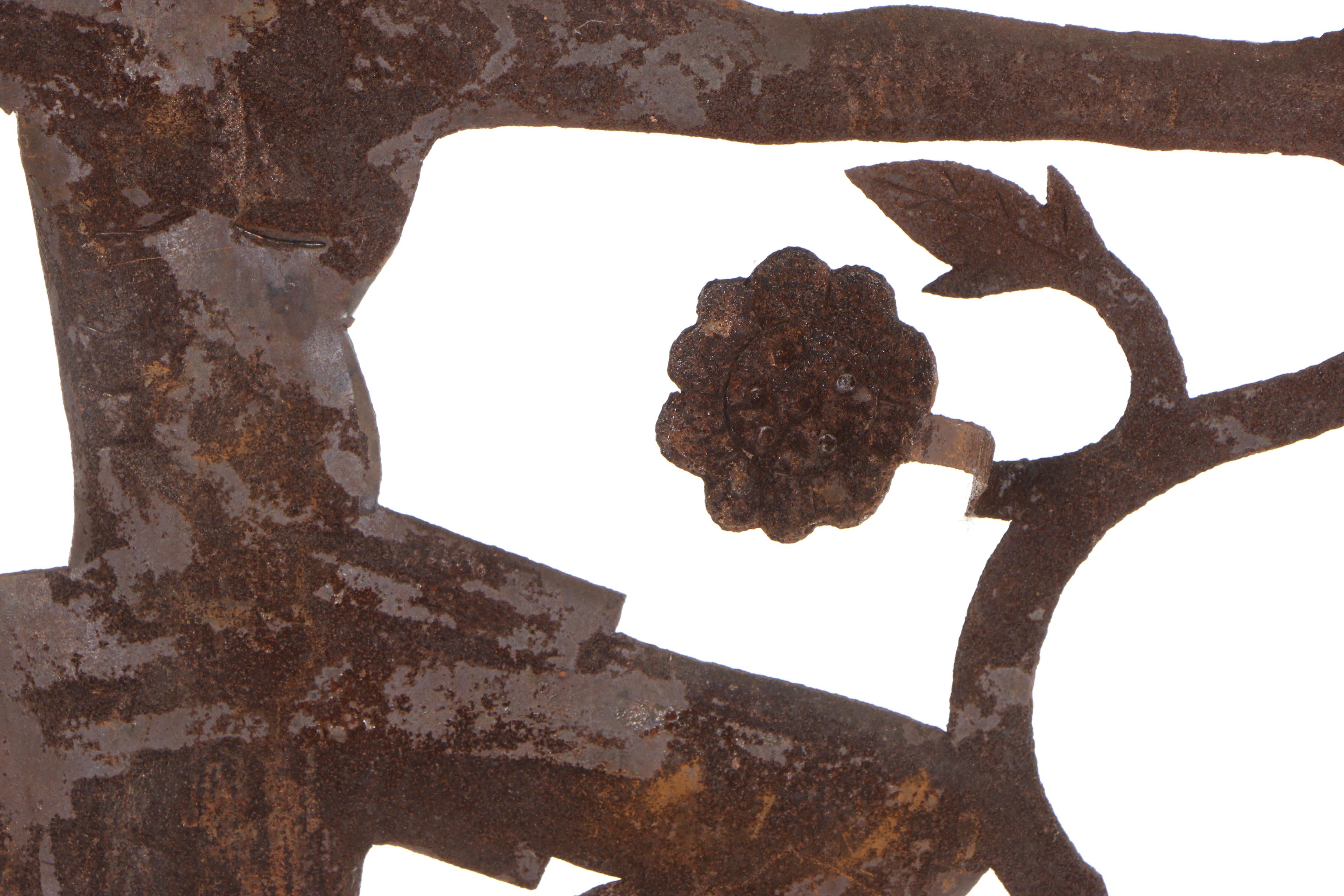 Gabriel Bien-Aime Haitian Metal Art Sculpture of a Man