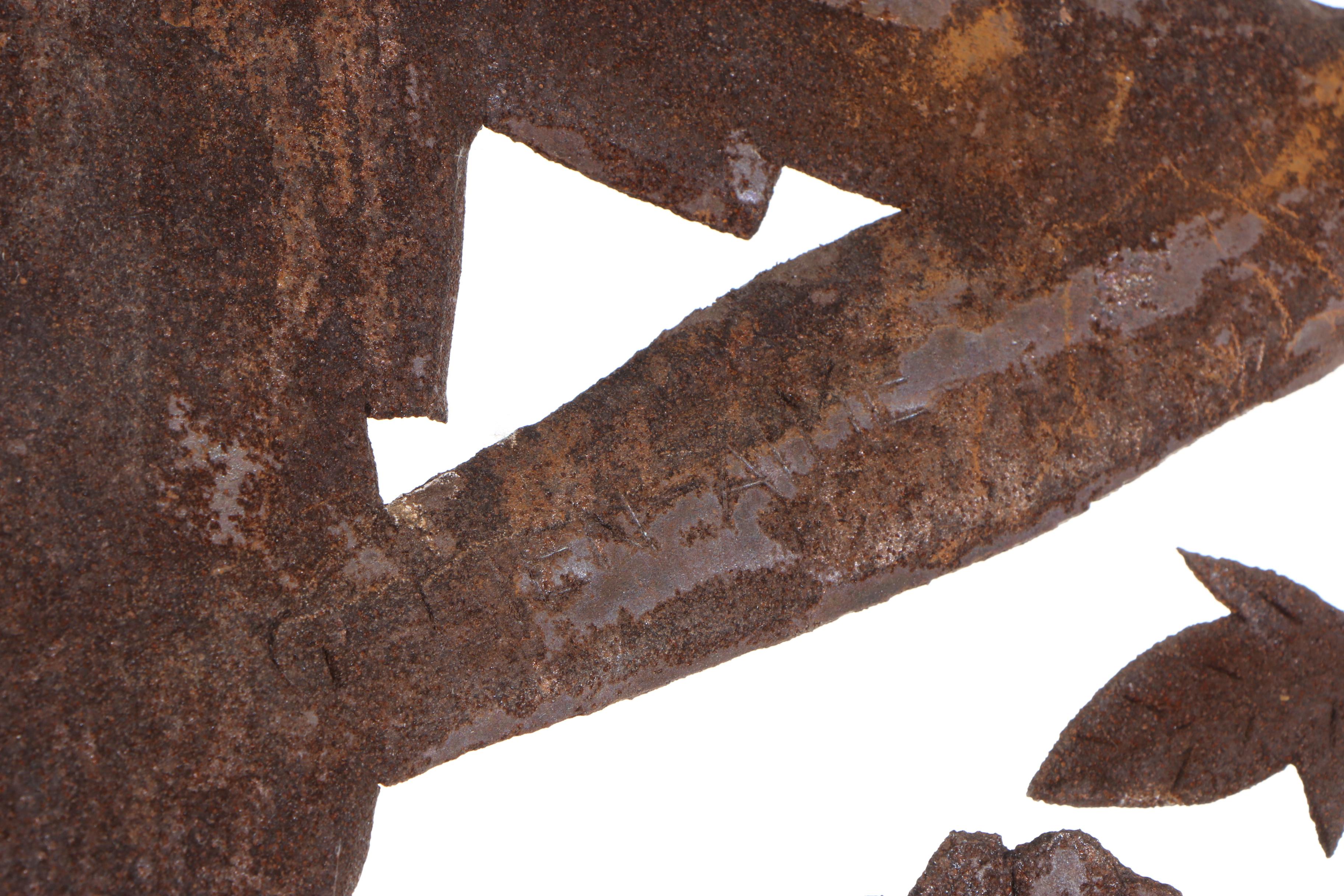 Gabriel Bien-Aime Haitian Metal Art Sculpture of a Man