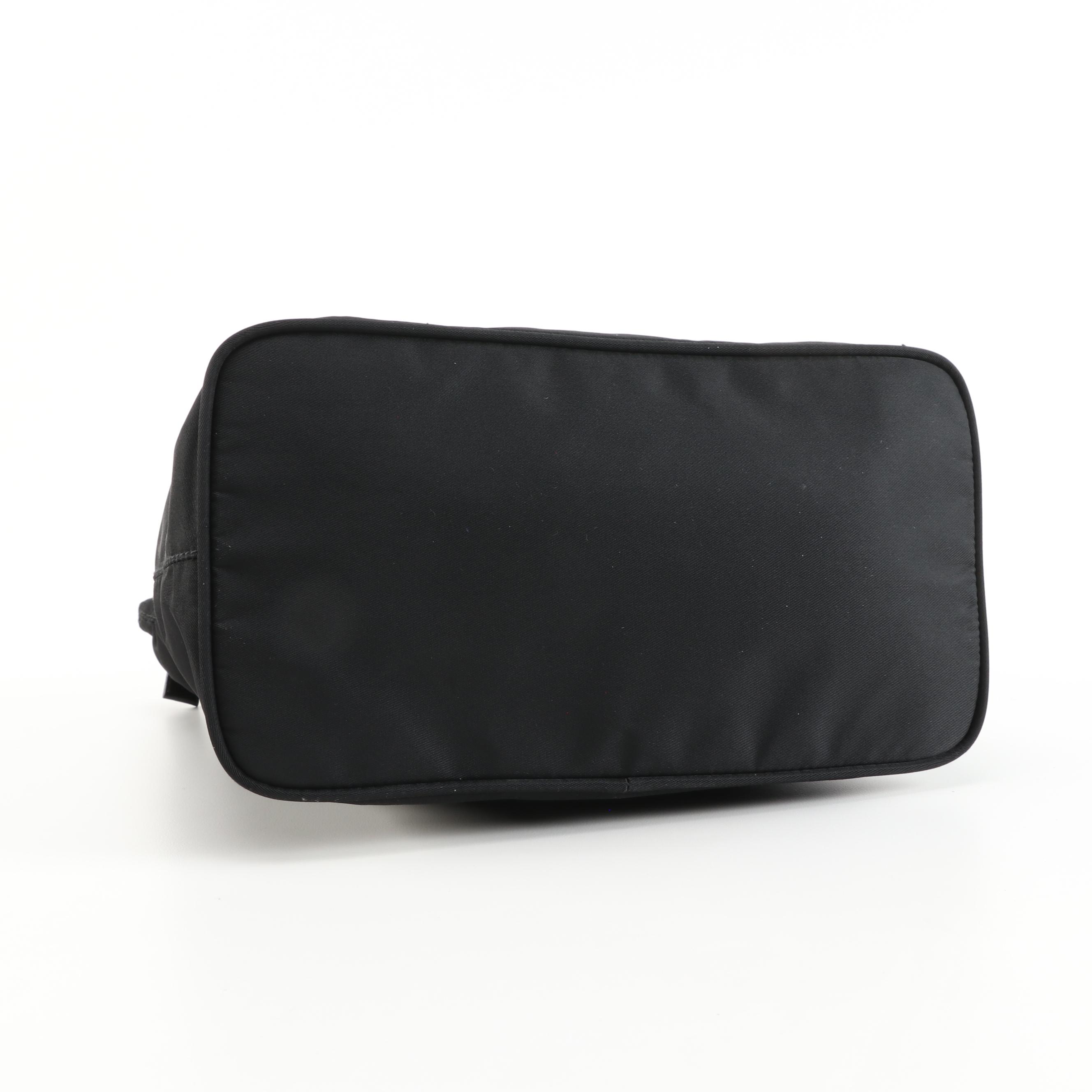 Prada Black Nylon Small Tote