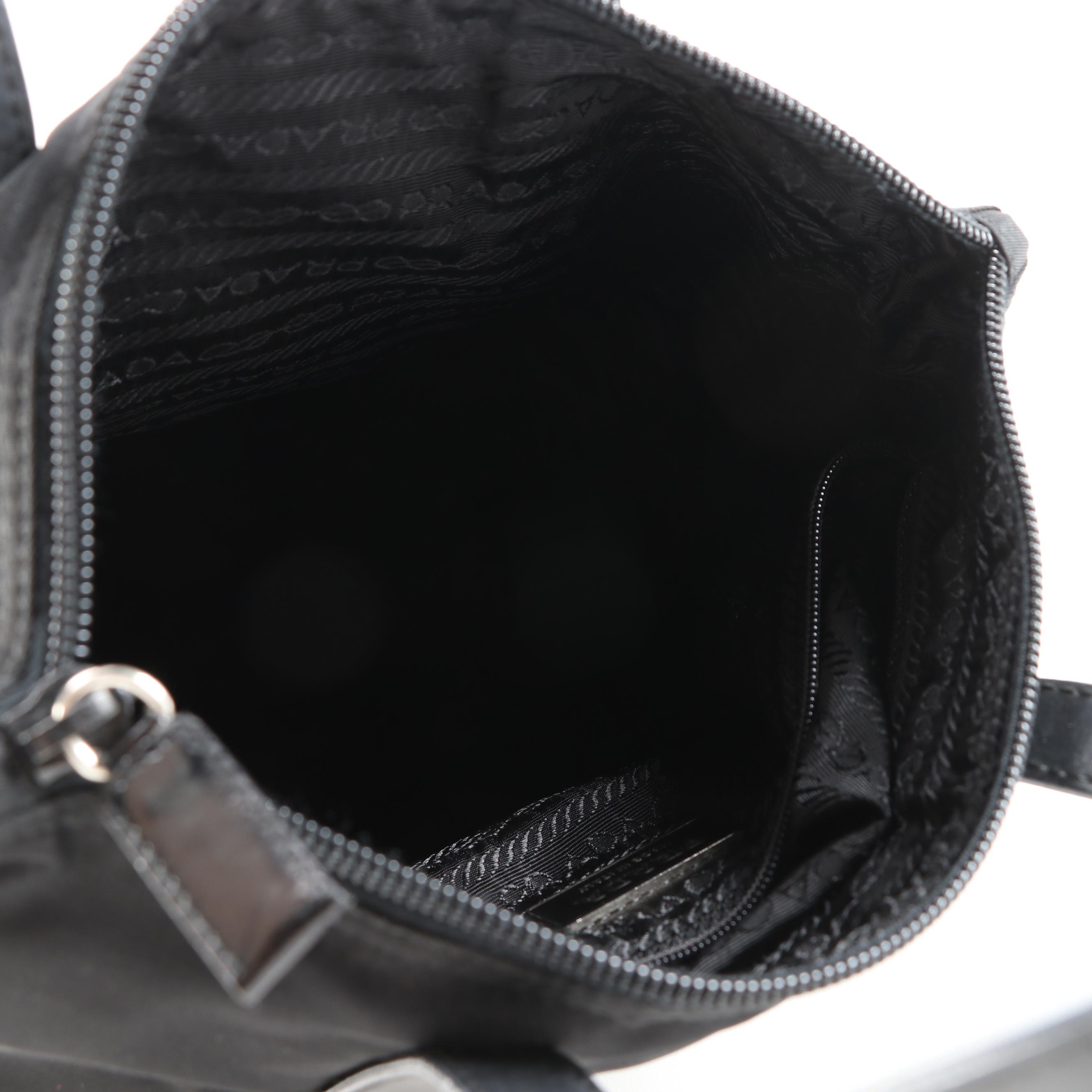 Prada Black Nylon Small Tote