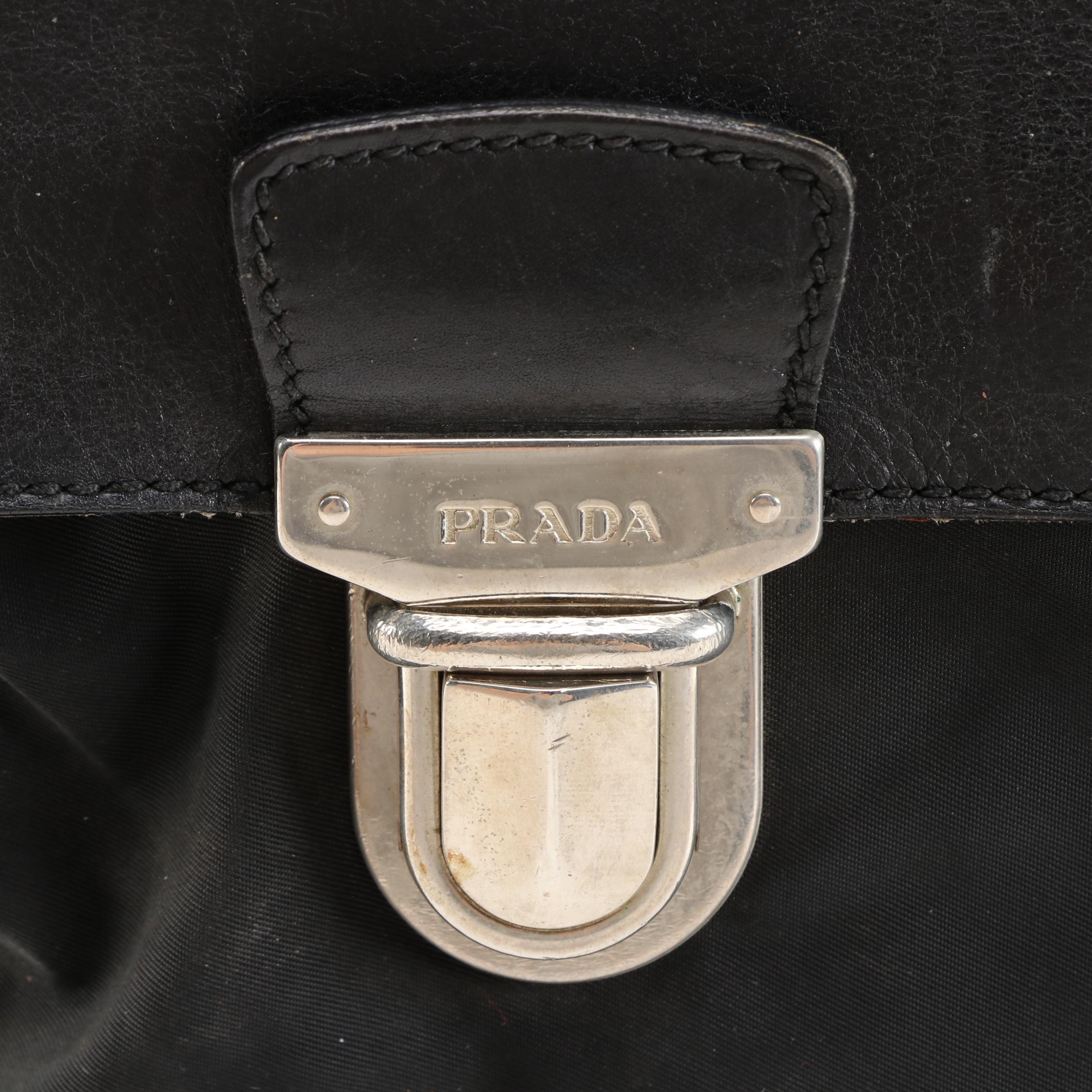 Prada Nappa Leather and Nylon Briefcase