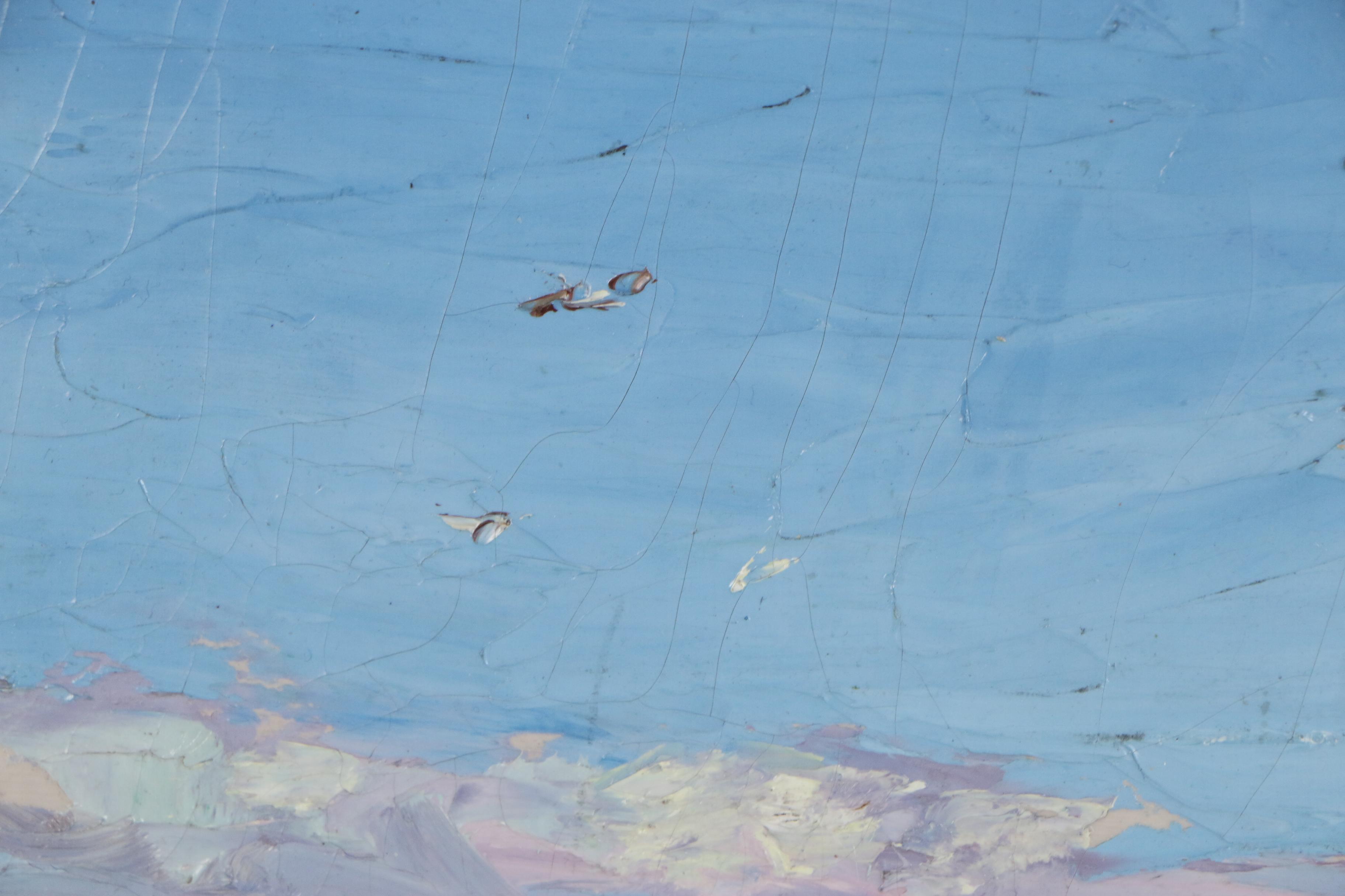 Edward Henry Potthast Oil Painting "By the Shore", Early 20th Century