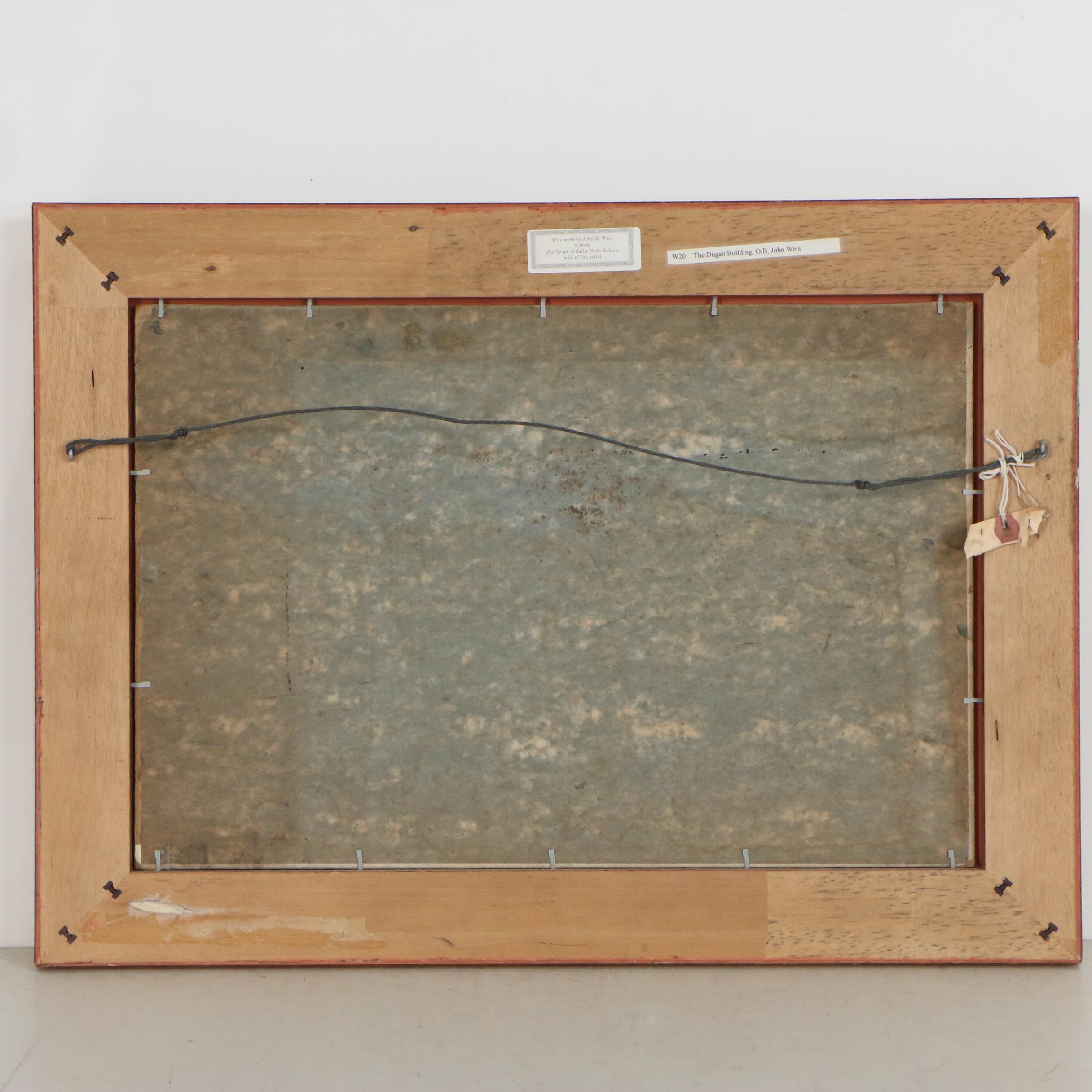 John Ellsworth Weis Oil Painting "The Dugan Building"