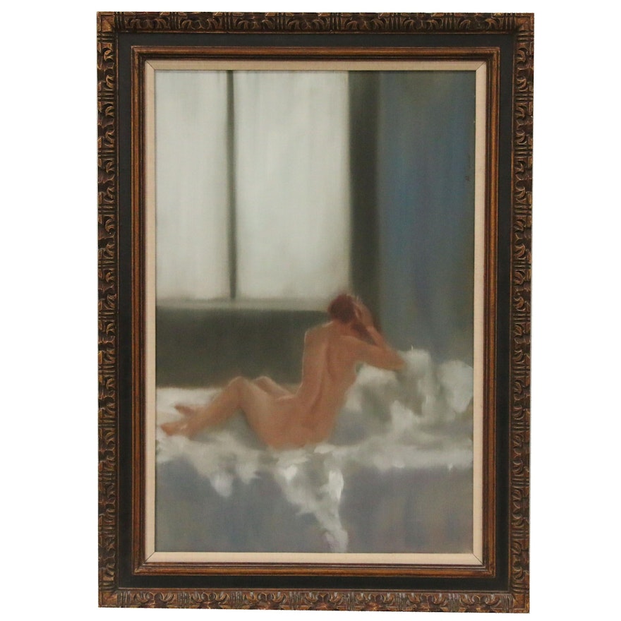 Anthony Autorino Figural Oil Painting, Late 20th Century