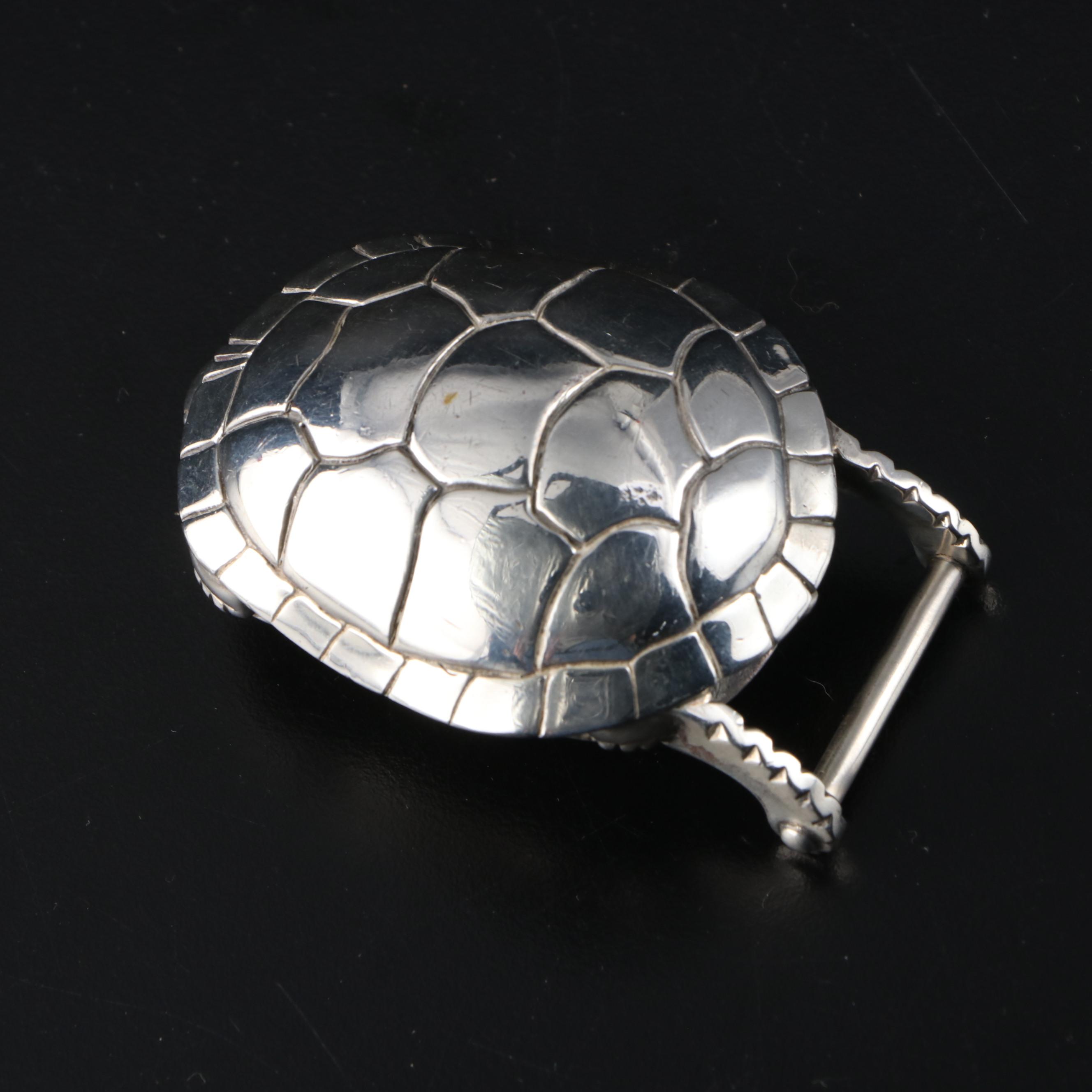 Barry Kieselstein-Cord Sterling Turtle Belt Buckle