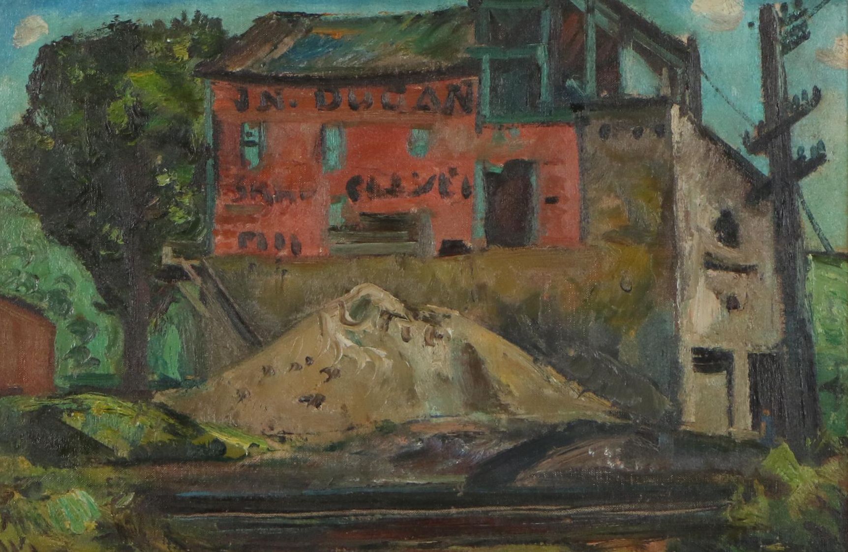 John Ellsworth Weis Oil Painting "The Dugan Building"