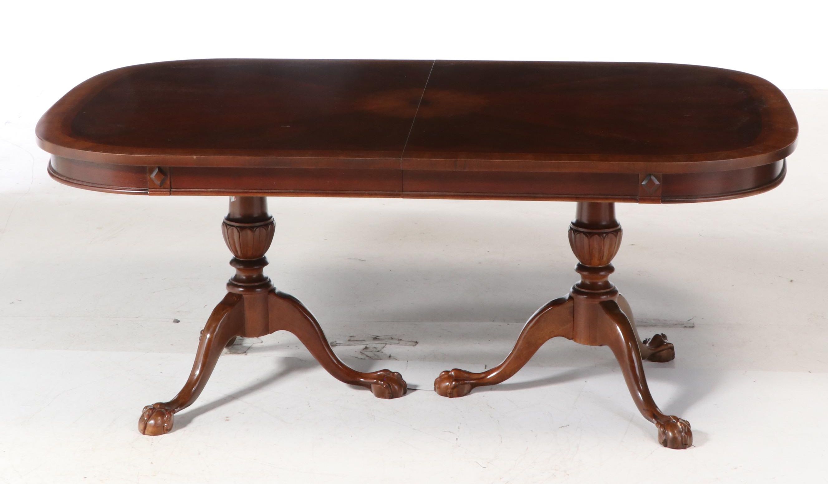 Universal Furniture Chippendale Style Walnut Dining Set