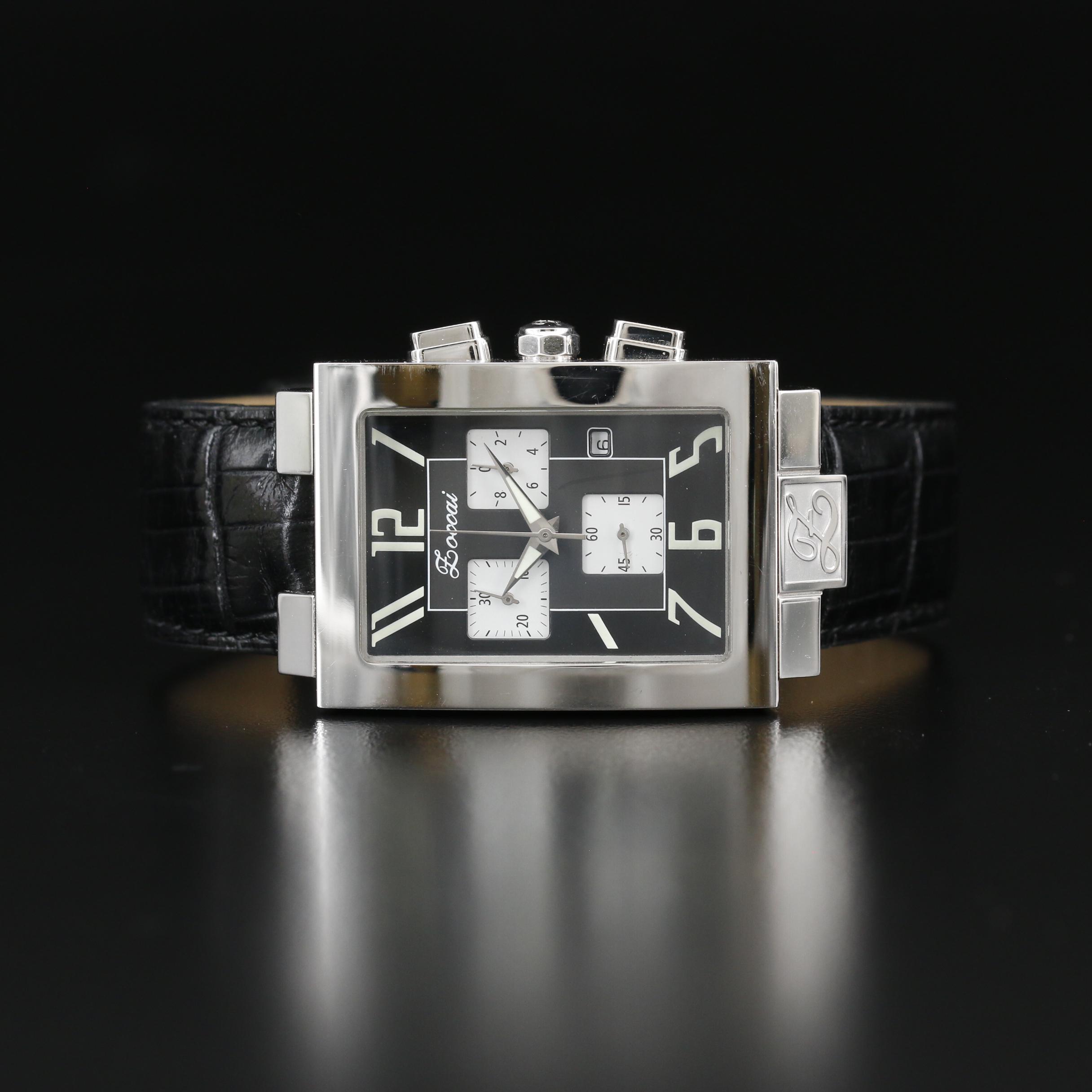 Zoccai Chronograph Stainless Steel Quartz Watch