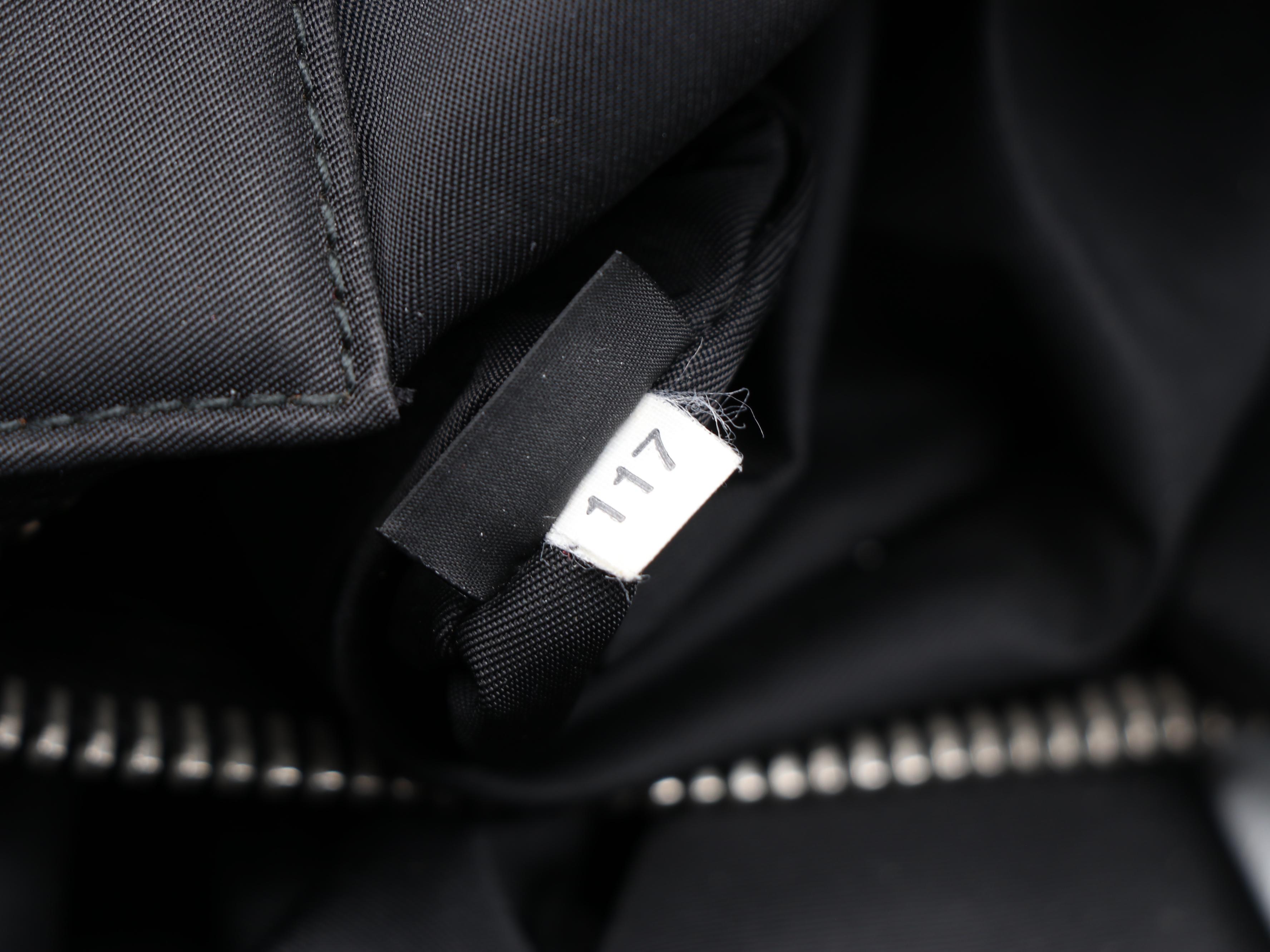 Prada Reversible Tote Bag in Brown Camouflage Print and Black Nylon